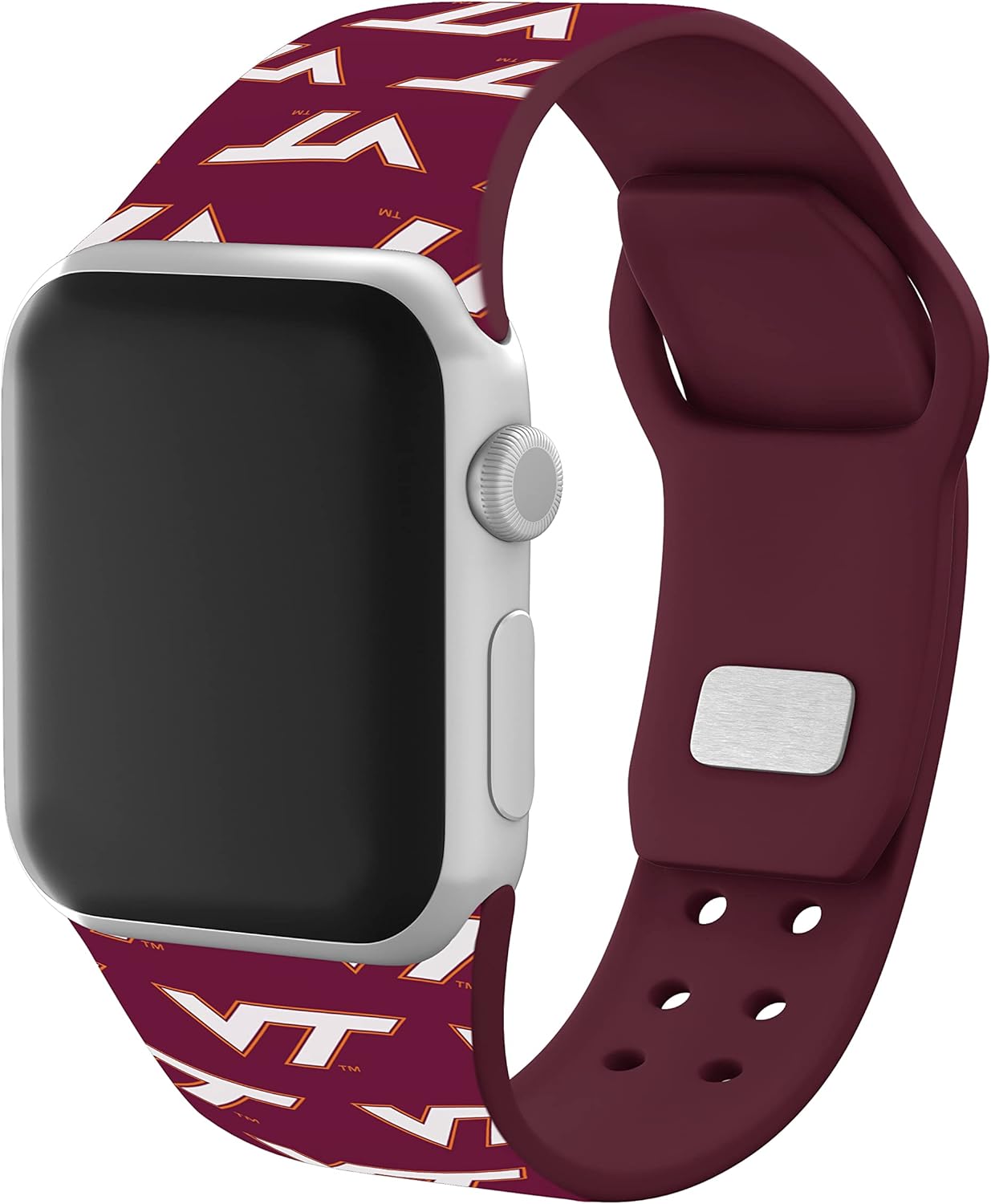 AFFINITY BANDS Virginia Tech Hokies HD Combo Package Compatible with Apple Watch and AirPods Gen 1 & 2 (38/40/41mm (42mm Series 11) Short Repeating)