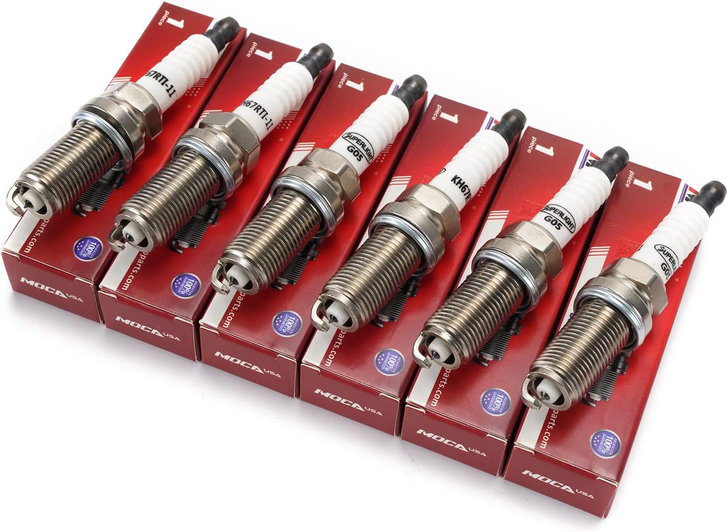 Spark Plug 6619 fit 2006-2015 for Honda & 2007-2018 for Lexus & 2003-2011 for Benz 5.5L & 2010-2019 for Subaru & 2009-2013 for Suzuki & 2003-2019 for Toyota & 2004-2016 for Volvo 2.4L-5.7L