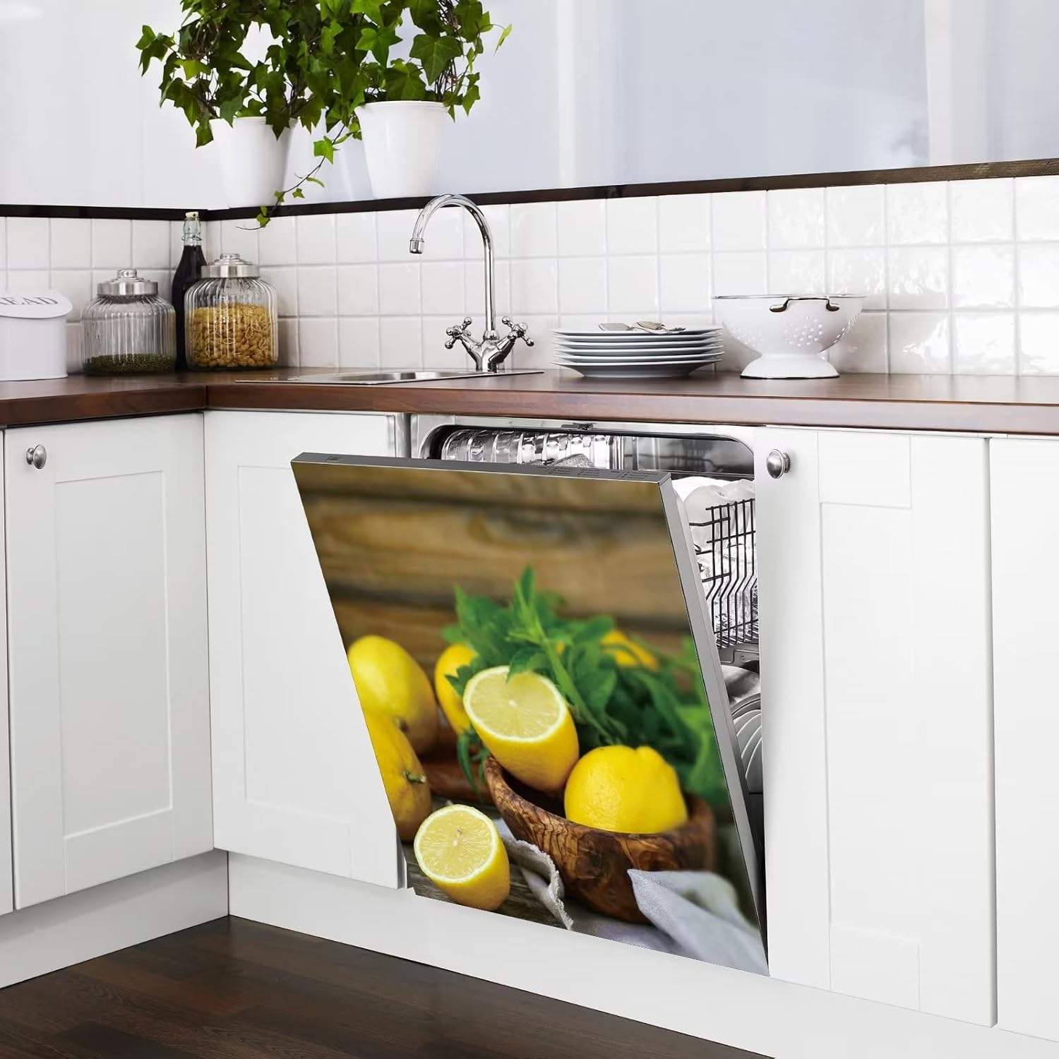 Funda Magnética Para Refrigerador Flores Pintadas
