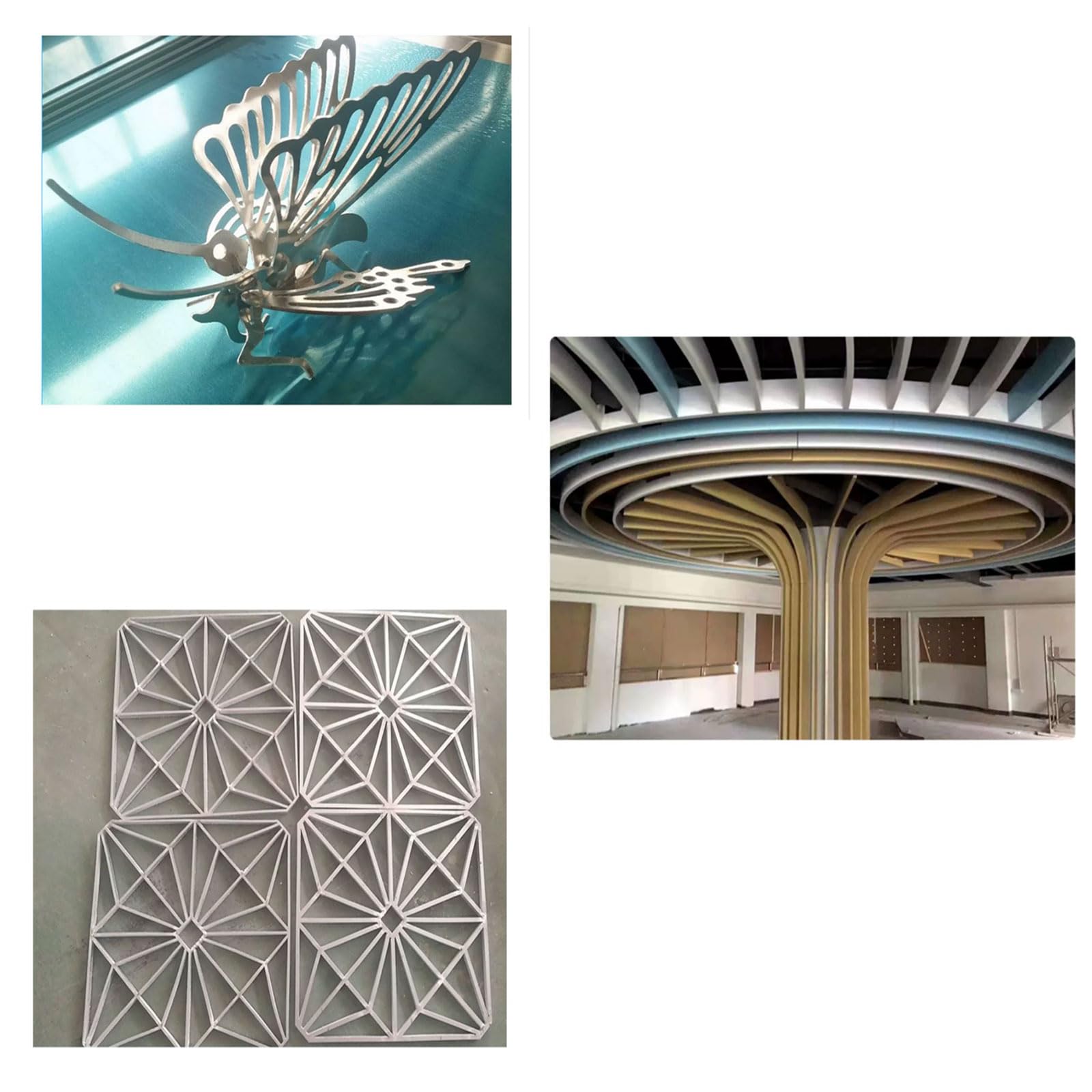 COYOUCO Lamiera di Alluminio Spessore Rettangolo Piastra Metallica Piatta Piastre Metalliche Lastre di Metallo di Alluminio Spessore 8 Mm Crafting Flat per La Decorazione,300x300mm