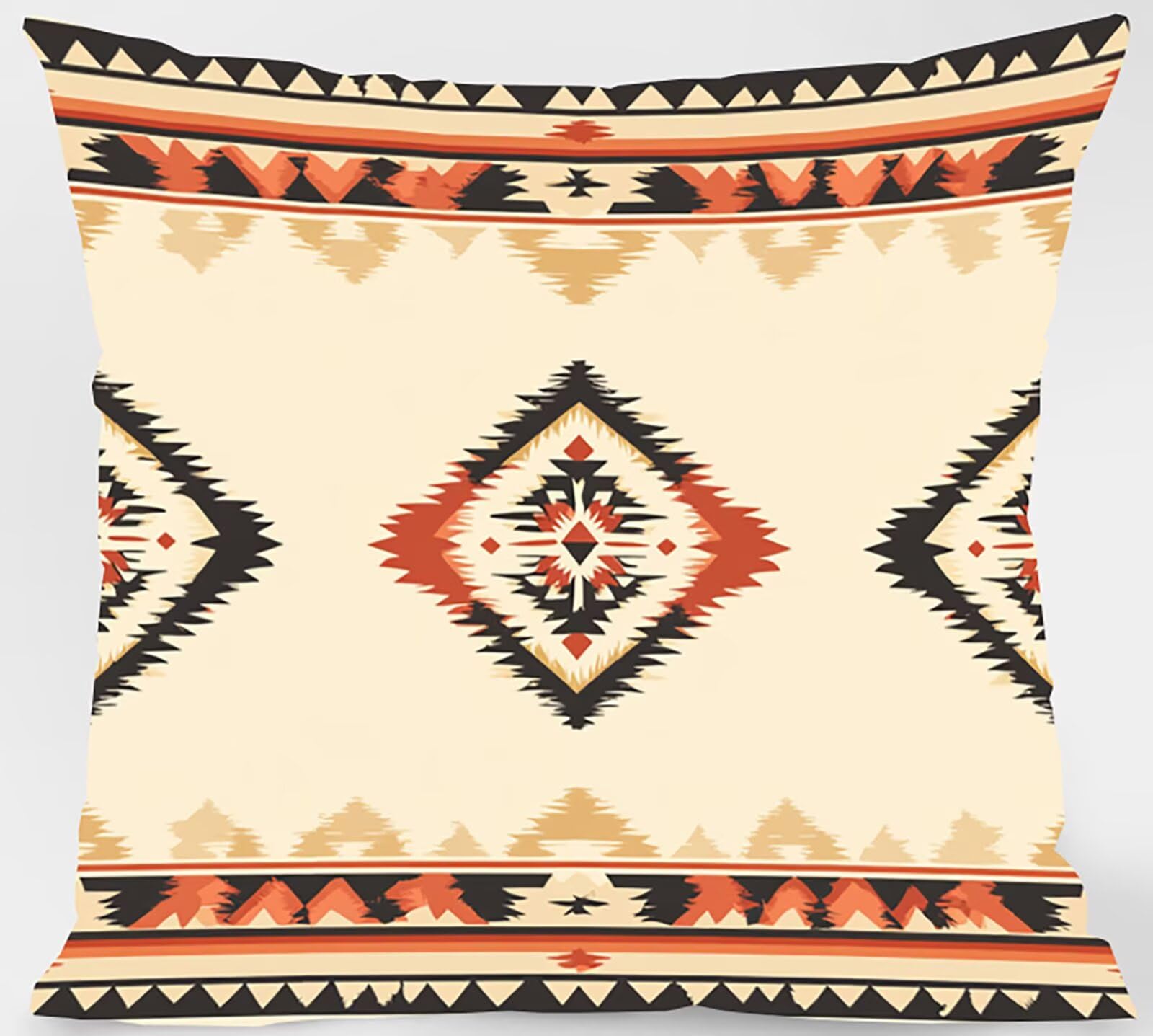Juego de 4 fundas de cojín geométricas impermeables de 22 x 22 pulgadas, almohadas decorativas de doble cara para jardín, sofá, oficina, dormitorio, decoración del hogar, modelo 01869