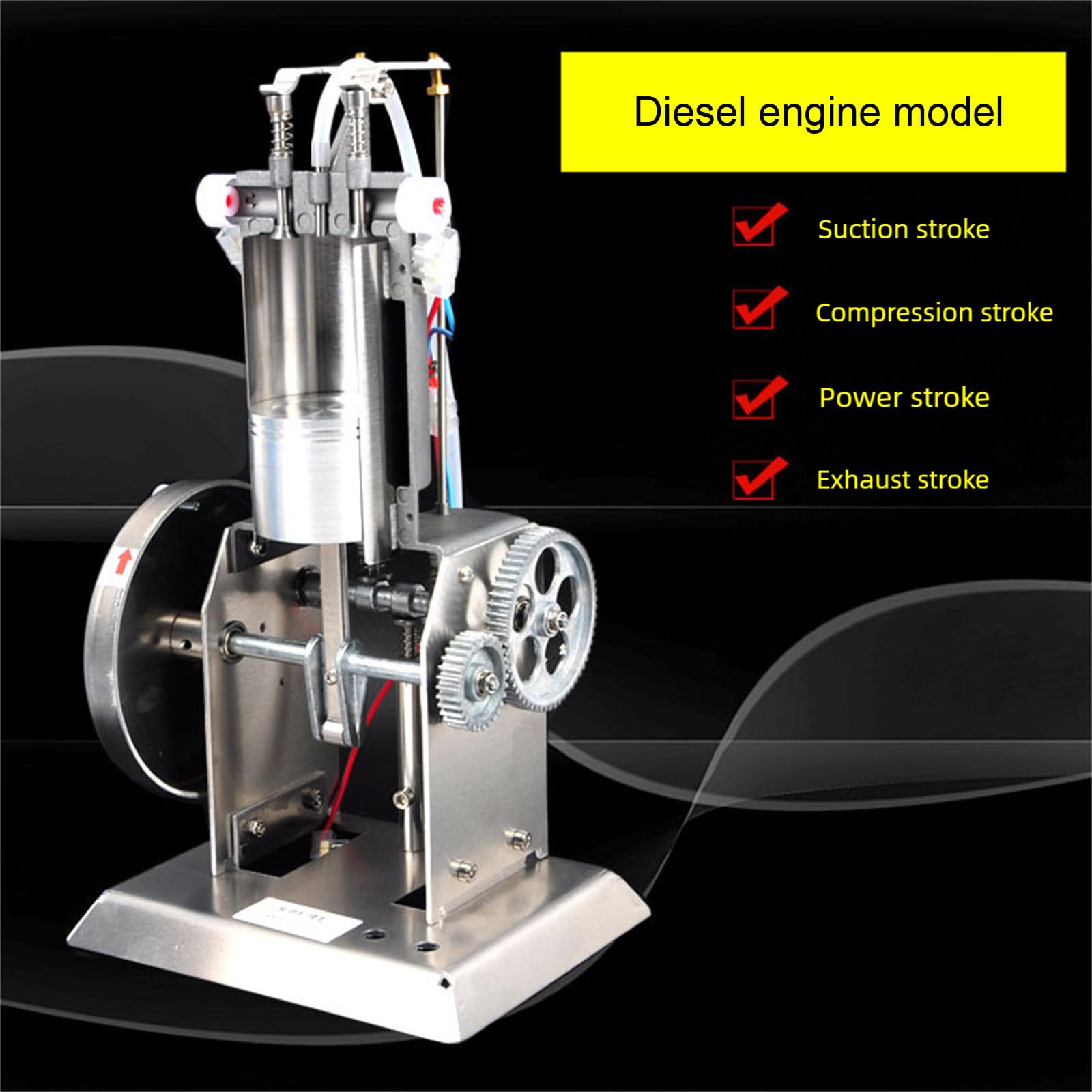 Realistisches Metallmechanik-Motormodell für technische Ausbildung, Pädagogische Physik, Laborausrüstung für Lehrer, experimentelles Instrument
