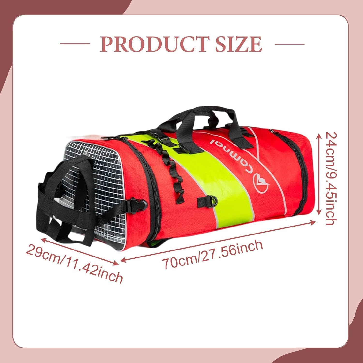 Gitohoni ロープ収納バッグ アウトドア用バックパック オックスフォード布製 装備バッグ キャンプ ハイキング ラペリング