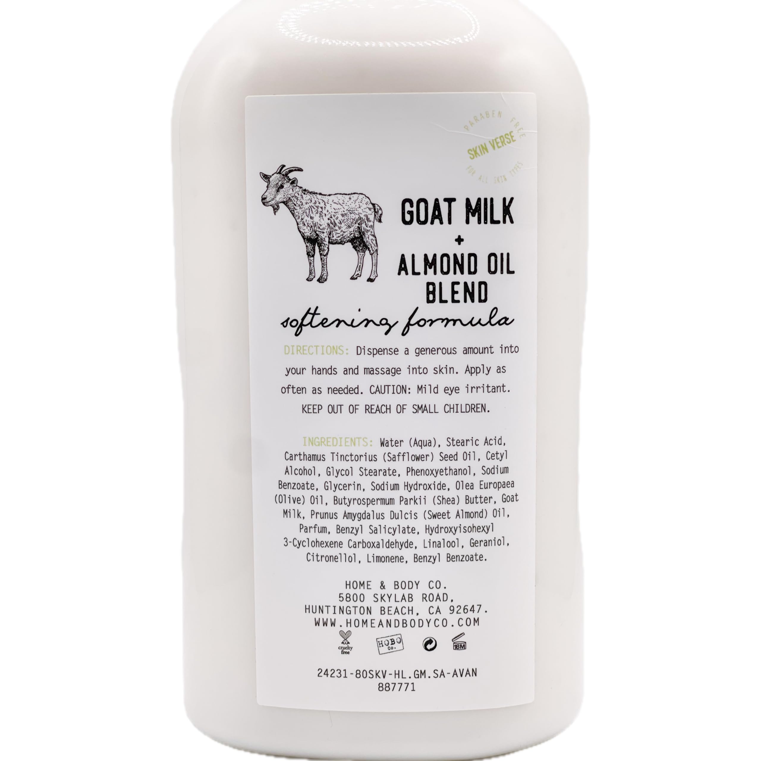 Amazon.com : Generic Goat Milk + Almond Oil Blend Body Lotion With
