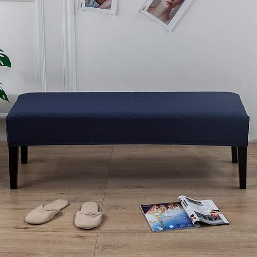 Vista 49 de SearchI Funda para banco de comedor, fundas largas elásticas y lavables para asiento de banco de banco rectangular, para comedor, sala de estar