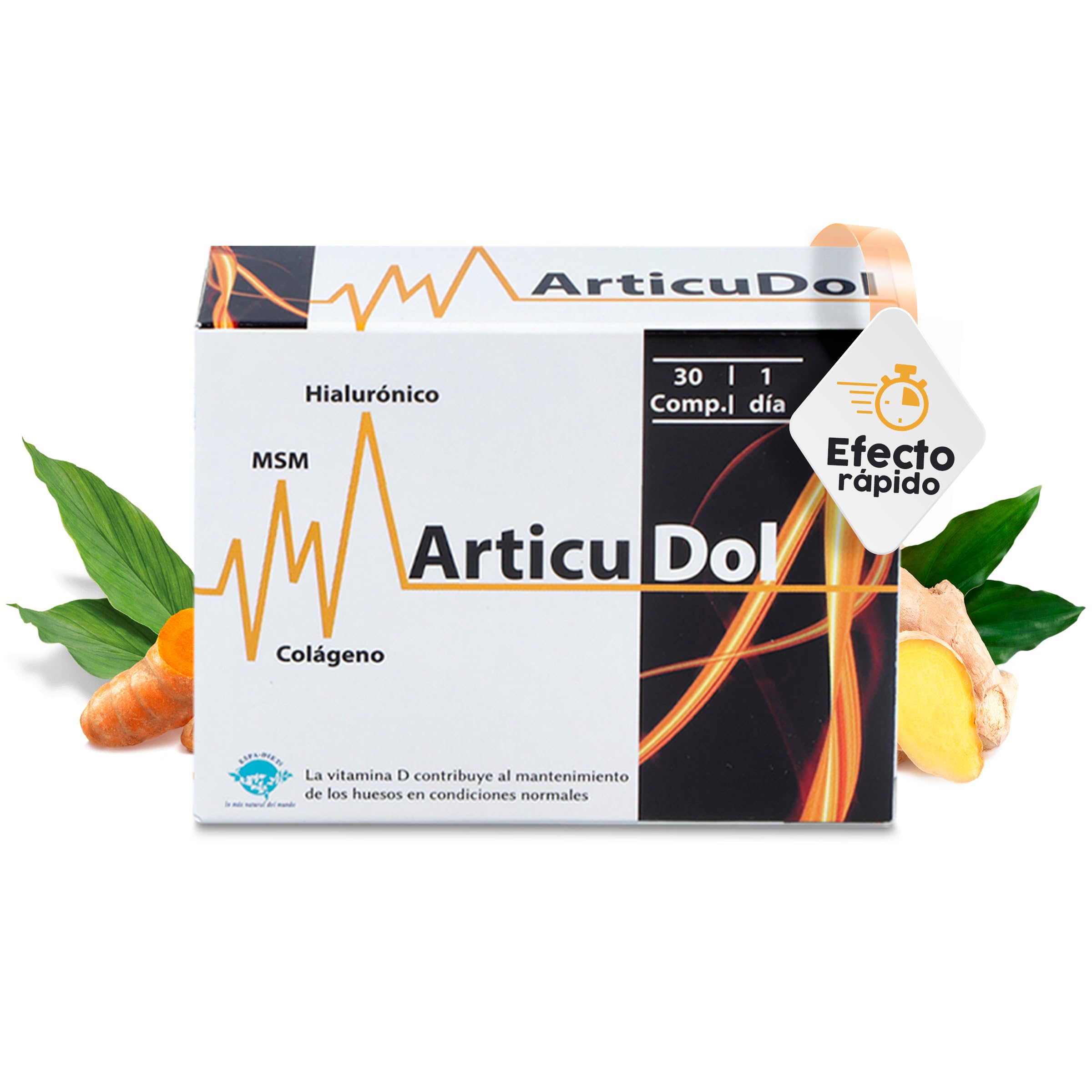 Articudol Complejo: Glucosamina, Condroitina, Colágeno, MSM y Calcio en Polvo - Apoyo Articular, Salud del Cartílago y Huesos - Flexibilidad, Movilidad y Absorción Óptima con Ingredientes Naturales