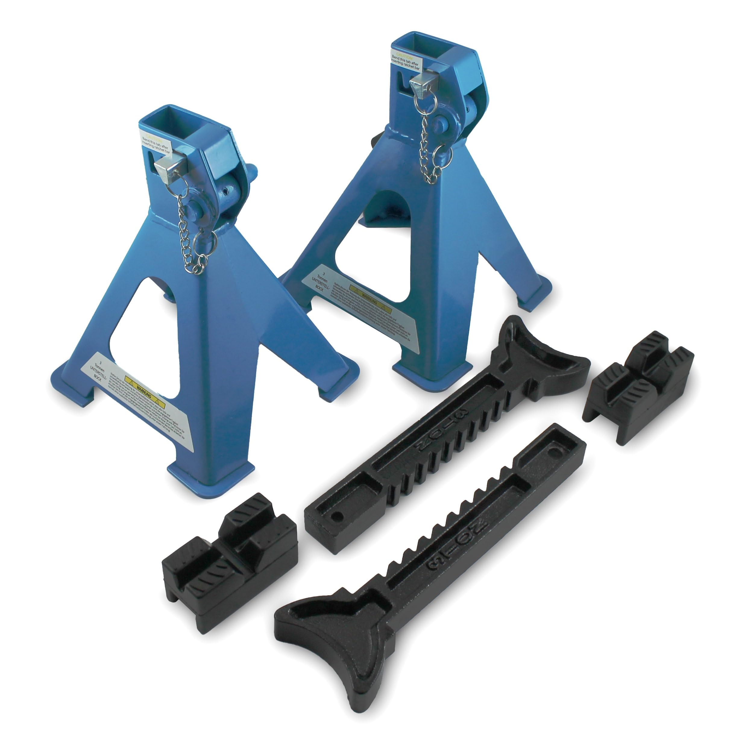 BITUXX® 4 x Unterstellböcke Auto PKW Abstellbock Stützbock Unterstellbock Wagenheber Stützen 3000 kg 3t 6000 Kg 6t
