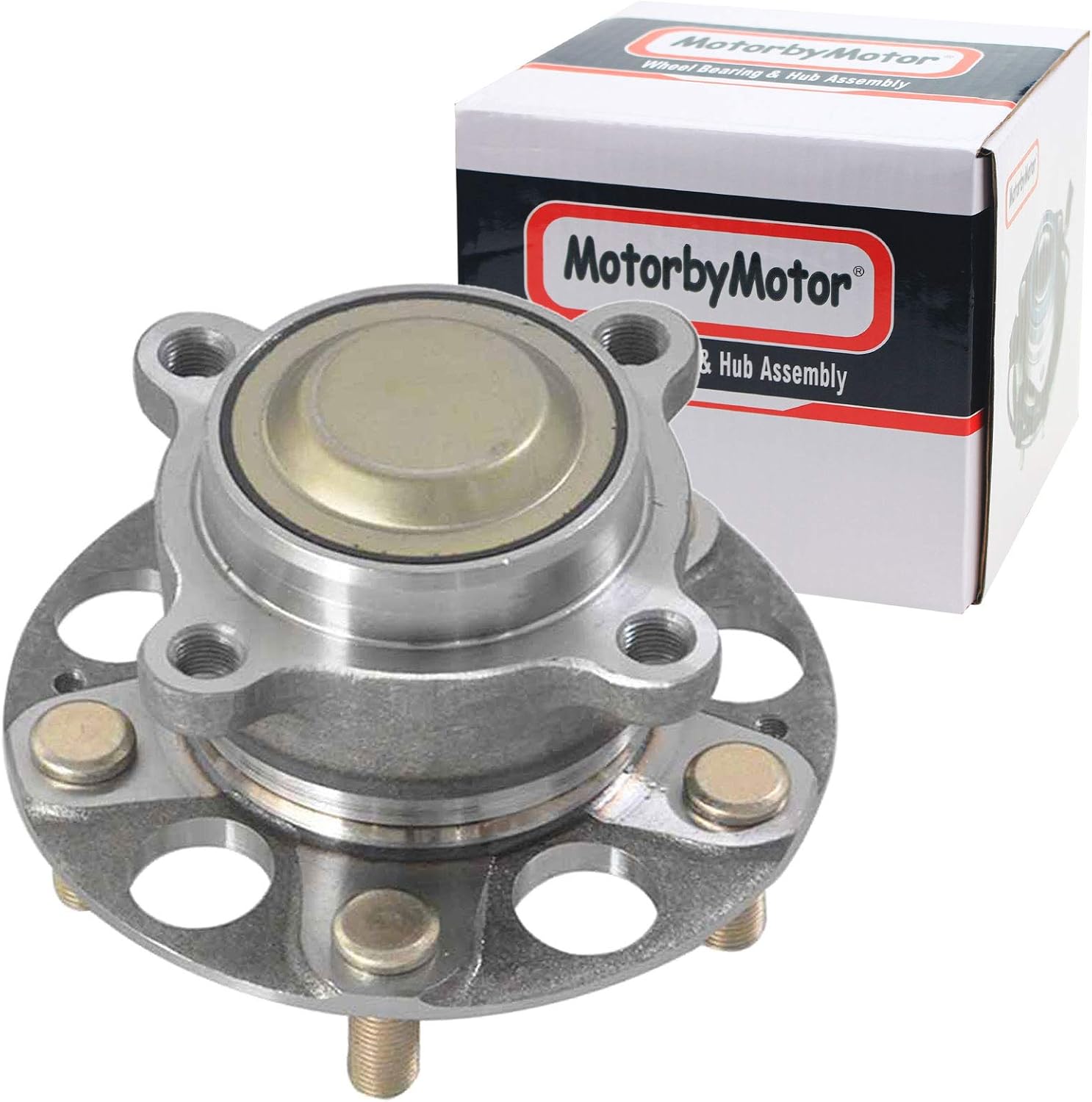 MotorbyMotor 512544 Rear Wheel Bearing and Hub Assembly with 5 Lugs Fits for 2013-2015 Honda Accord, 2015-2019 Acura TLX Wheel Hub Bearing Assembly