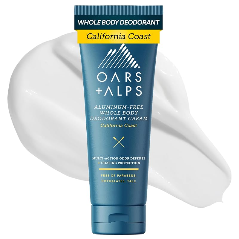 Creme desodorante corporal masculino Oars + Alps sem alumínio, 75 g