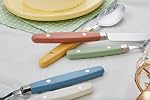 ANNOVA Silverware Set 20 Pieces Stainless Steel Color Handle with Rivet/Retro Flatware (Mix morandi, 20 Pieces)