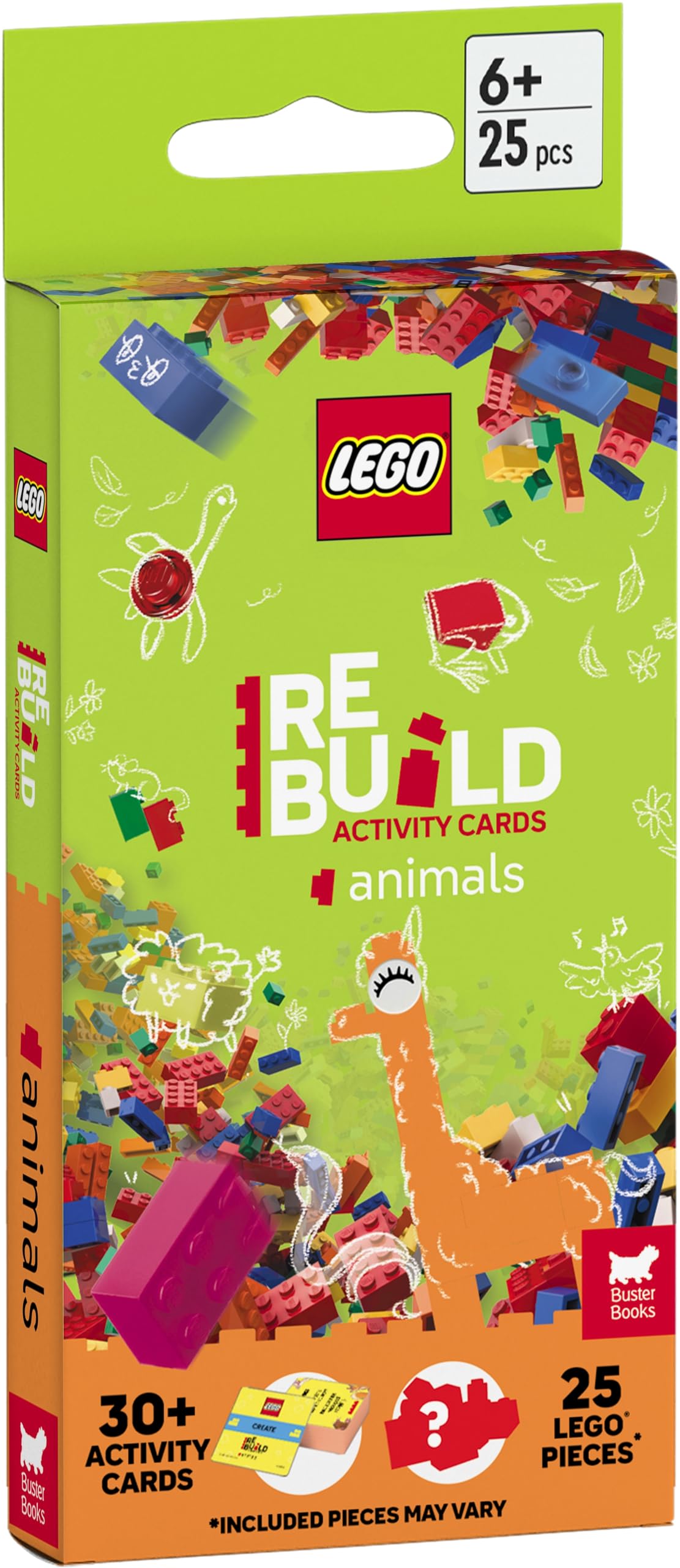 LEGO® Books: ReBuild Activity Cards: Animals (with over 30 activity cards and