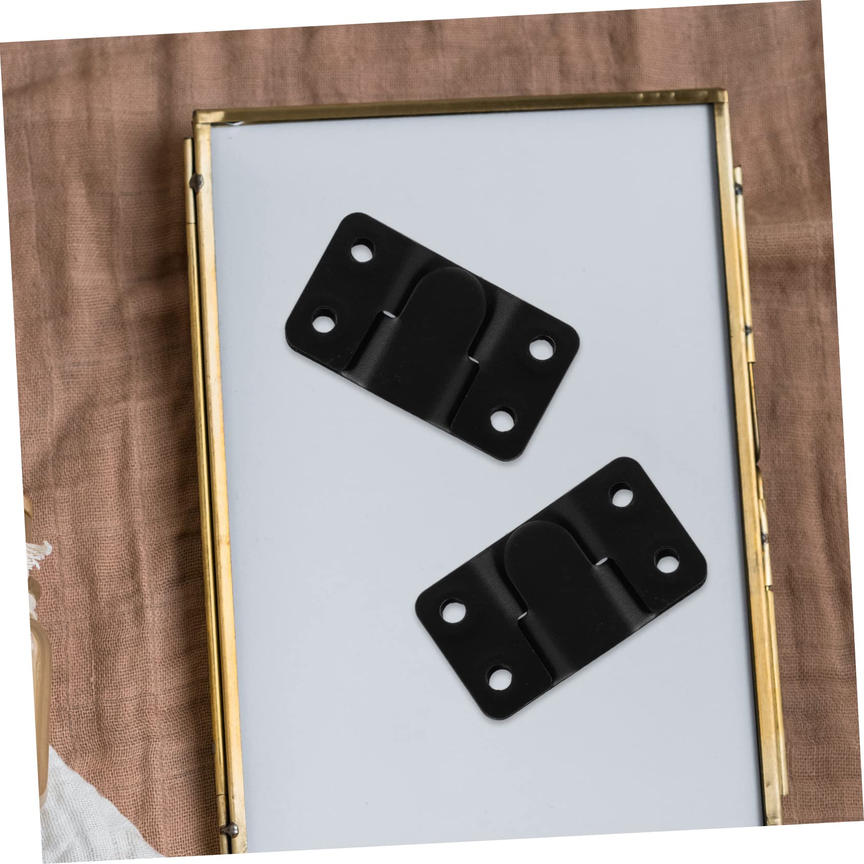 Ganchos para Colgar Cuadros, Acero Inoxidable Negro Varios tamaños 20 Piezas(4.4X4CM)