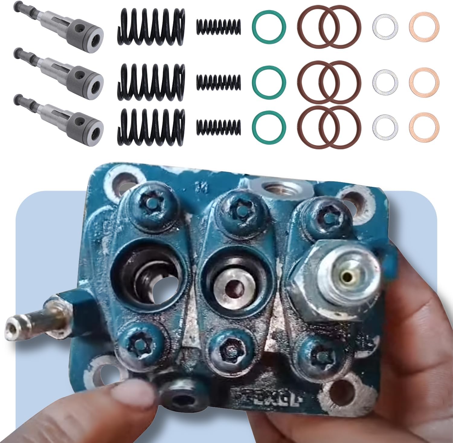 Fuel Injection Pump Rebuild Kit Compatible With Kubota D902 D722 D905, RTV 900, BX Toro Bobcat