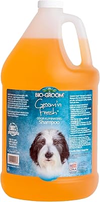 Bio-Groom Groom'n Fresh Dog Shampoo - Odor Eliminating, Dog Bathing Supplies, Puppy Wash, Cat Grooming Supplies, Cruelty-Free, Product Made in USA - 1 Gallon