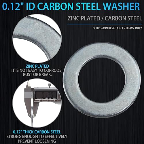 Miniatura 5 de Juego de 2 tuercas para remolque, eje de husillo de 1 pulgada, tuercas de castillo, arandelas de 1 pulgada, pasadores de chaveta de 2.25 pulgadas