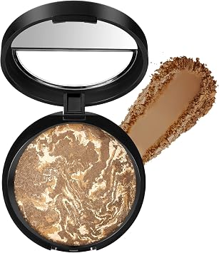 Colour Correcting Powder Foundation, Baked Foundation for Mature Skin