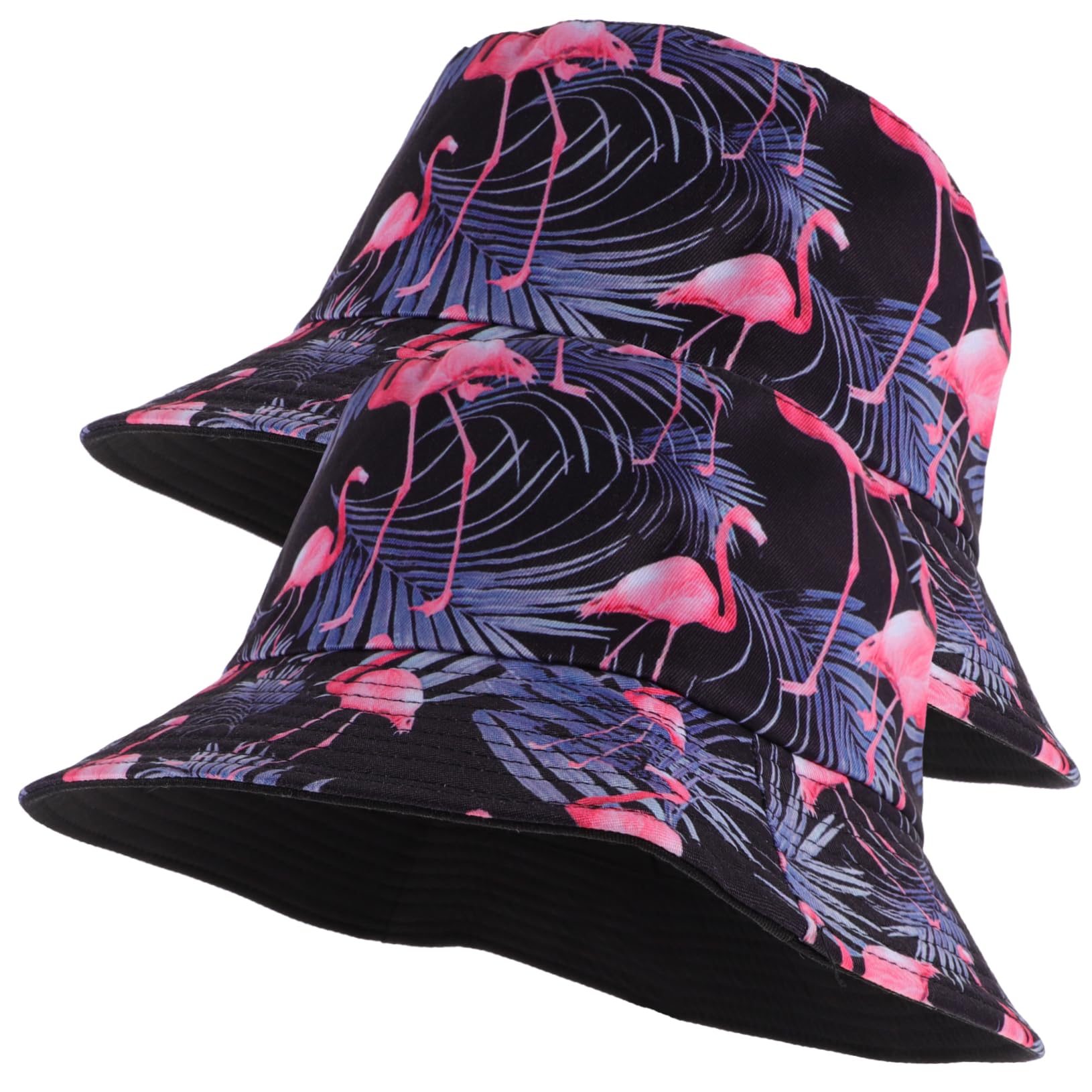 VALICLUD 2 Series Sombrero Azul para Mujer Sombrero De Pescador con Diseño De Flamenco De Viaje Gorra De Pescador Gorras para Mujer s De a De 2 Piezas*2