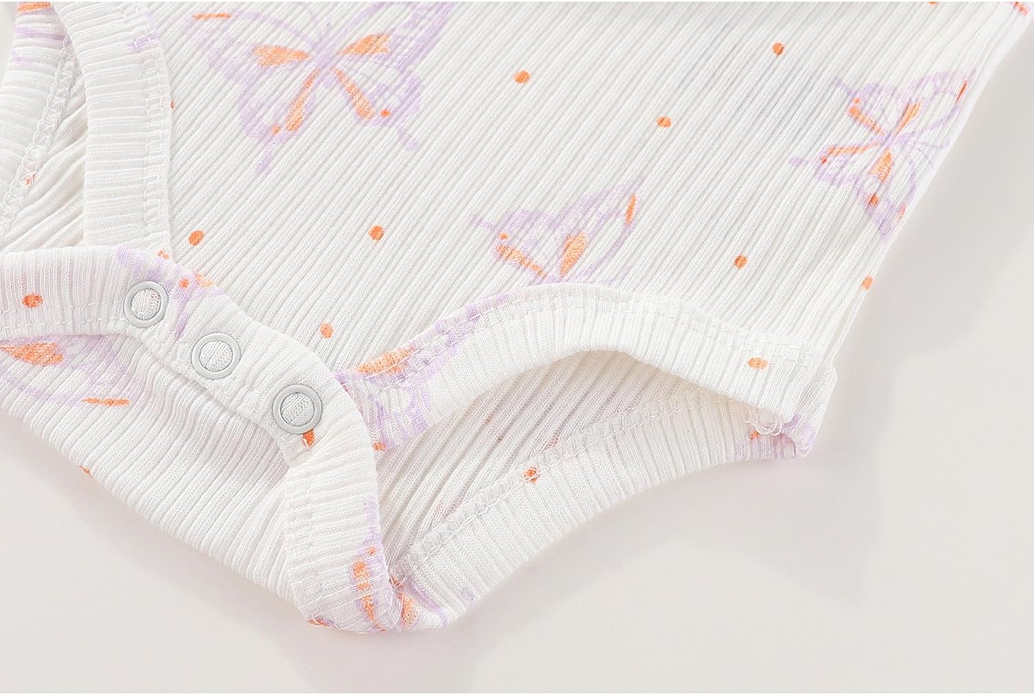 MAMIMAKA Newborn Baby Short Sleeve Bodysuits Cotton One-Piece Baby Boy Girl Clothes 5-Pack