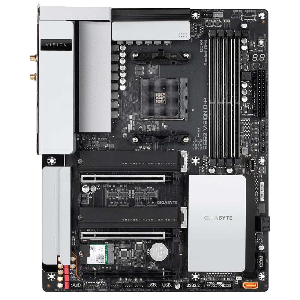 Placa Mãe Gigabyte B550 VISION D-P (AM4/DDR4 3200MHz/HDMI