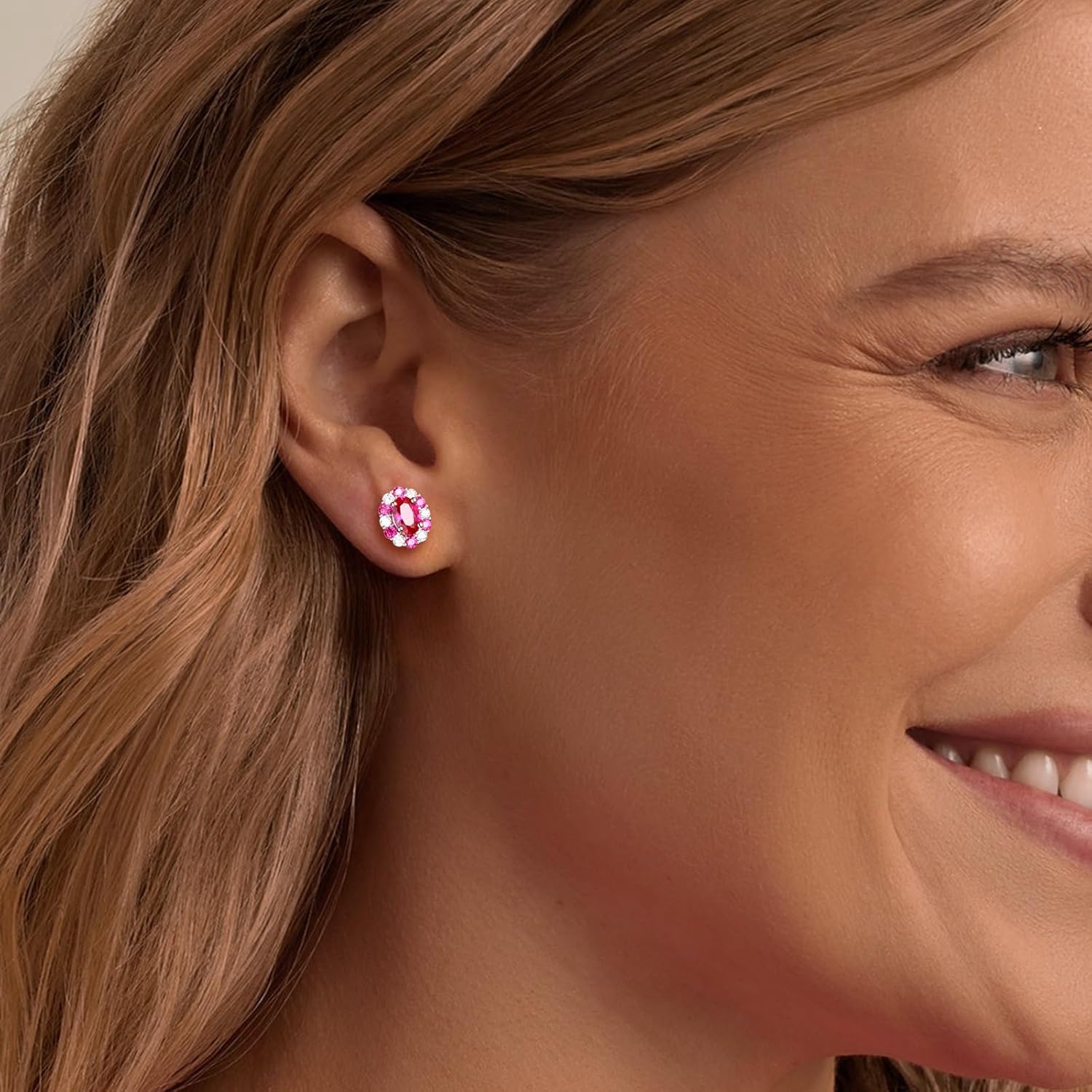 Moissanite Stud Earrings for Men Women, 1.4-2.4ct 14K White Gold Plated Sterling Silver Post D Color VVS Heart/Princess/Round Cut Lab Created Diamond Earrings - Image 2