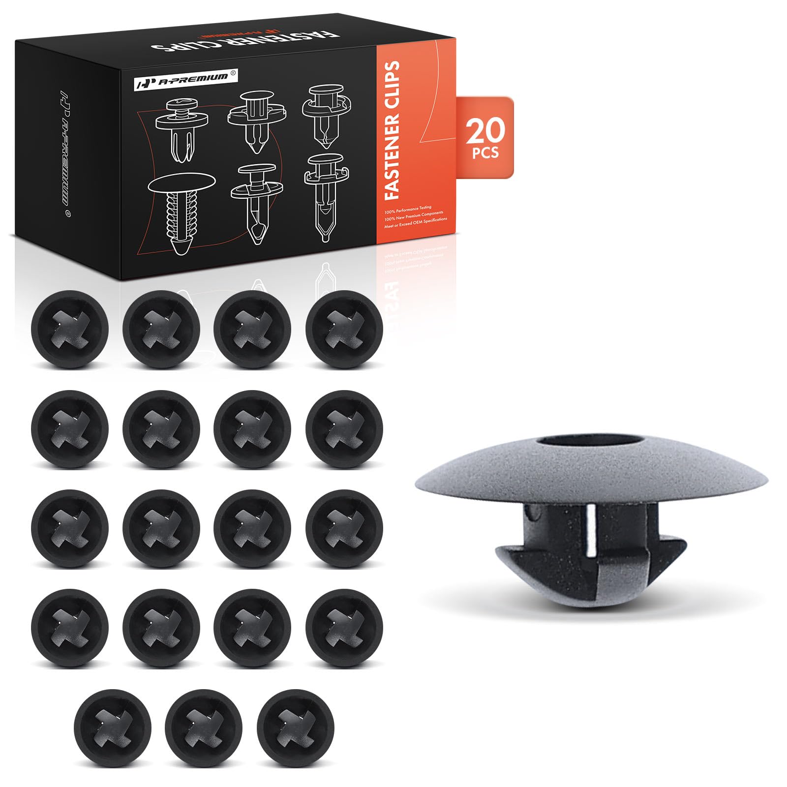 A-Premium 20 PCS Splash Shield Car Retainer Fastener Push Pin Clips Compatible with Volkswagen Jetta 1999-2001/2005-2014 Golf 2010-2014 Golf R 2012-