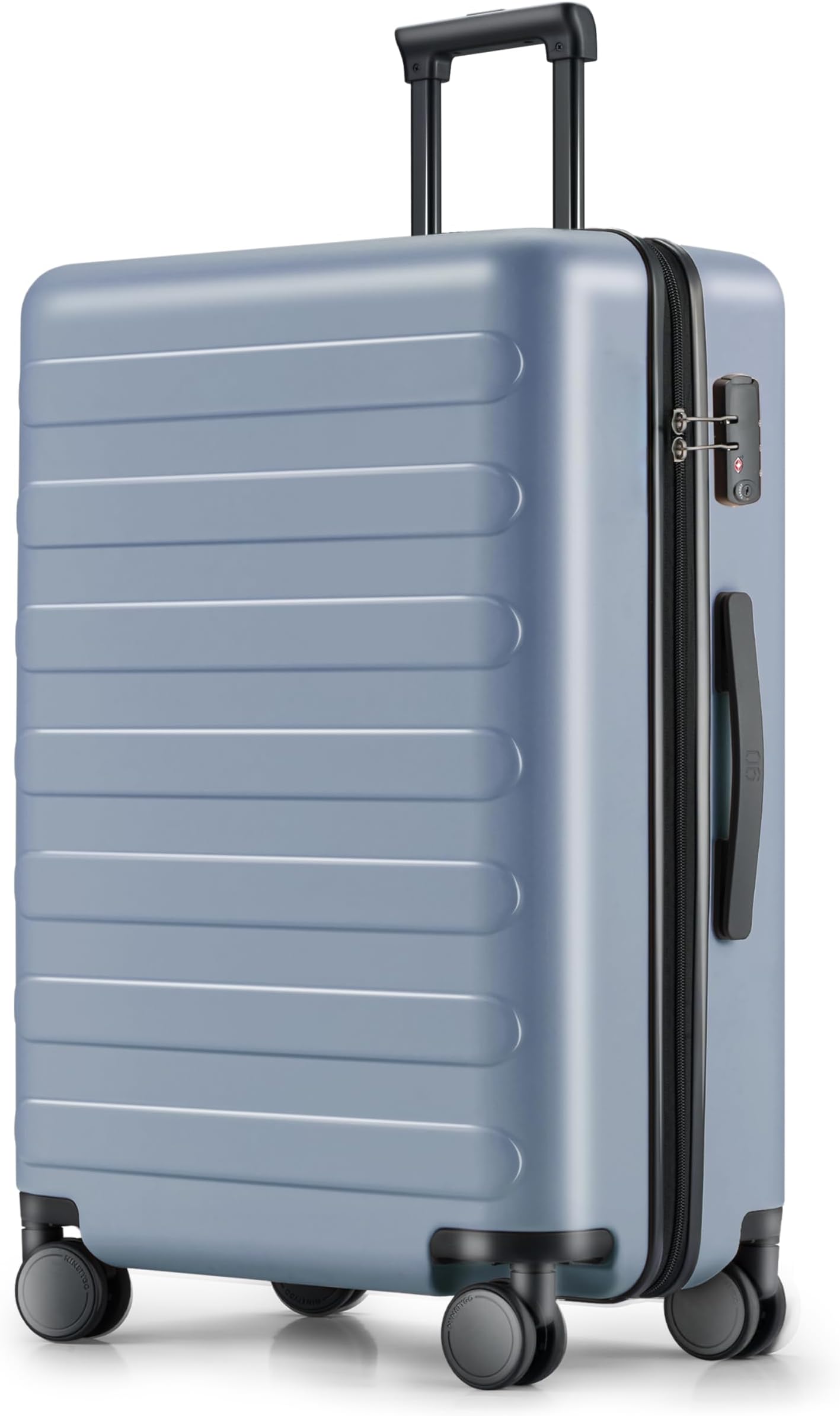 NINETYGOCarry on Luggage 22 X 14 X 9 Airline Approved, 20 Inch Luggage for 3-5 Days Travel, Double Spinner Wheels, 100% Hardshell PC, TSA Lock, Shadow, Checked-80L-26", 26 Inch Luggage With Spinner