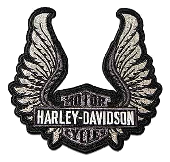 【新品】Harley-Davidson ロゴ刺繍 ブラックウォレット 新品】Harley-Davidson ロゴ刺繍 ブラックウォレット 新品