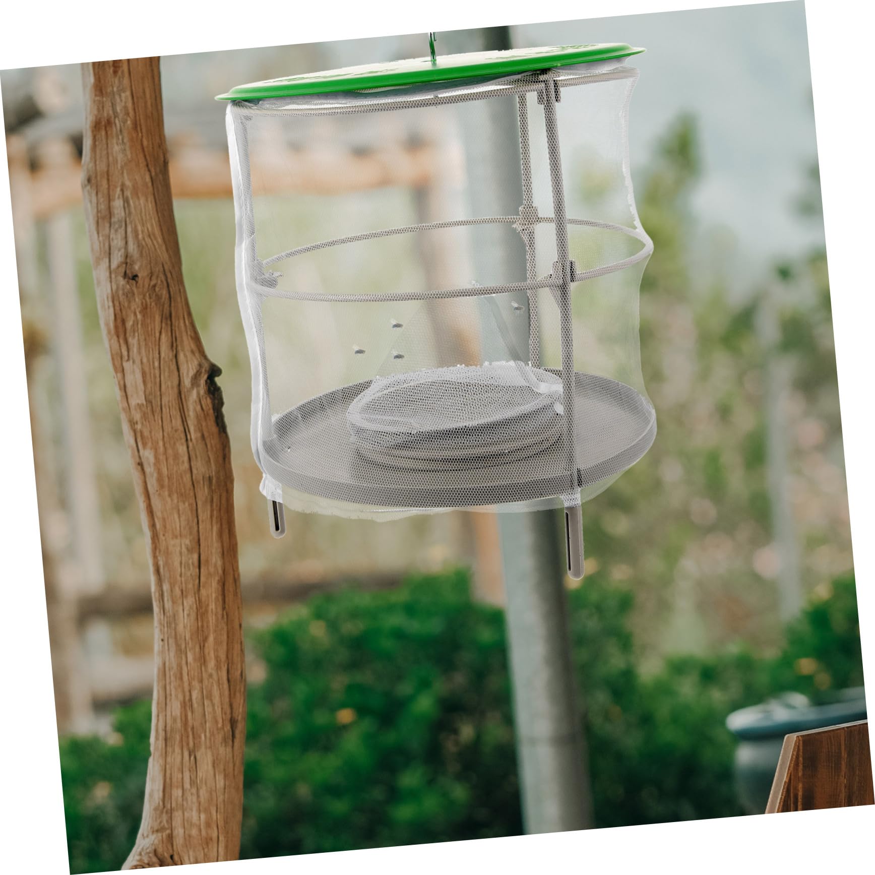 Gabbia Appesa per Mosche da Esterno 2 Pezzi Bianca