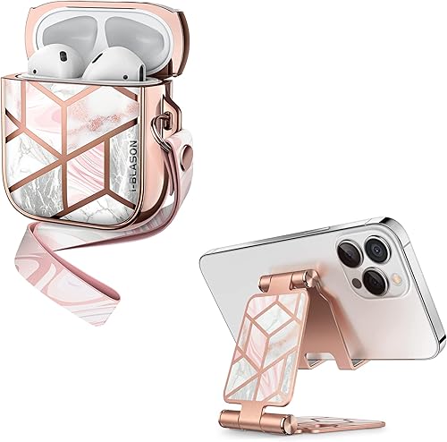 i-Blason Cosmo - Funda diseñada para AirPods y soporte para teléfono celular