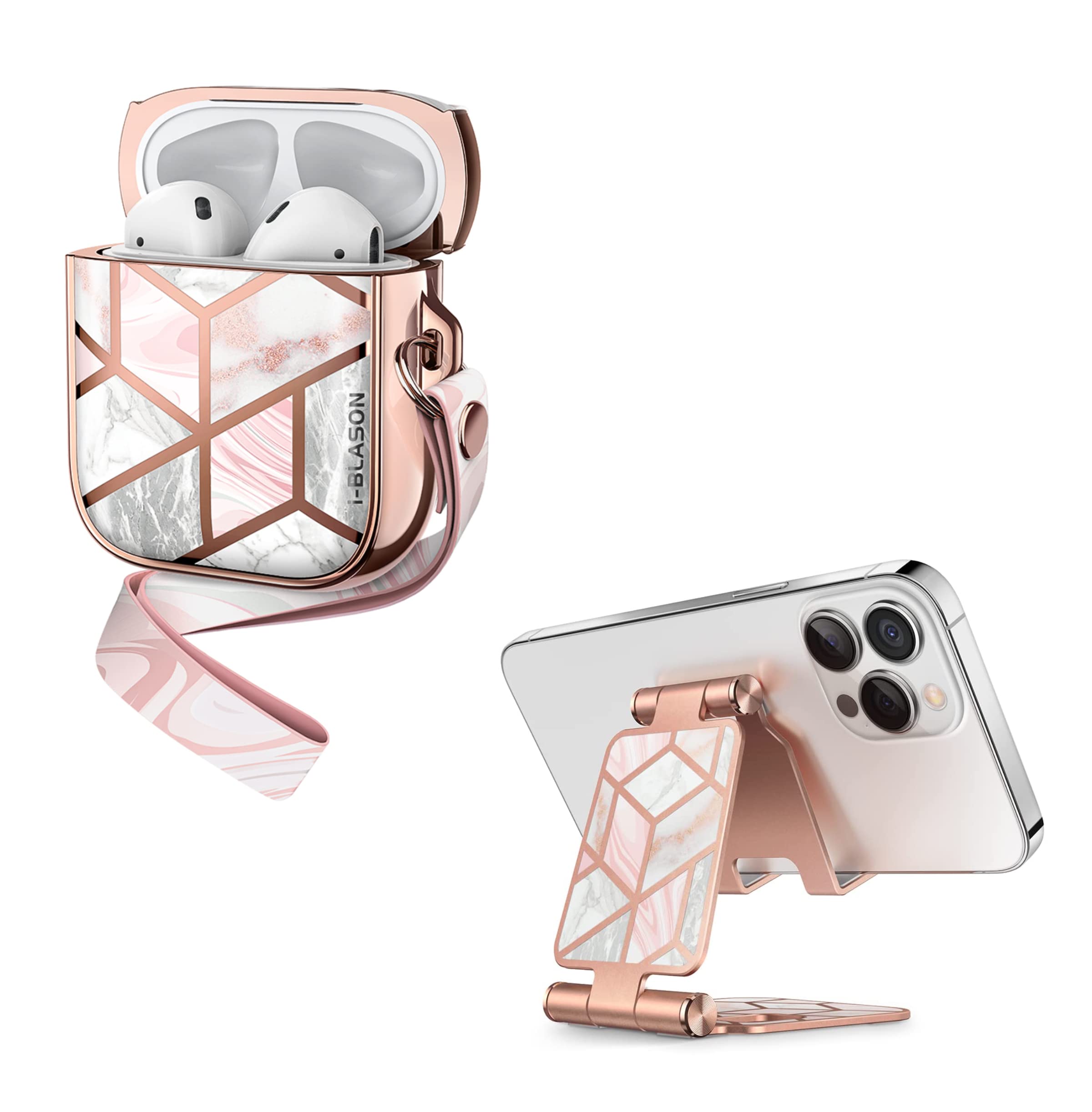 i-Blason Cosmo Designed for AirPods Case & Cell Phone Stand