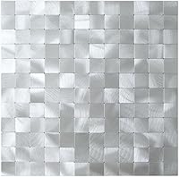 Vista 22 de DICOFUN 1 hoja de azulejos de cobre para despegar y pegar, azulejos de acero inoxidable para salpicaduras de metal para cocina, pegar en protector