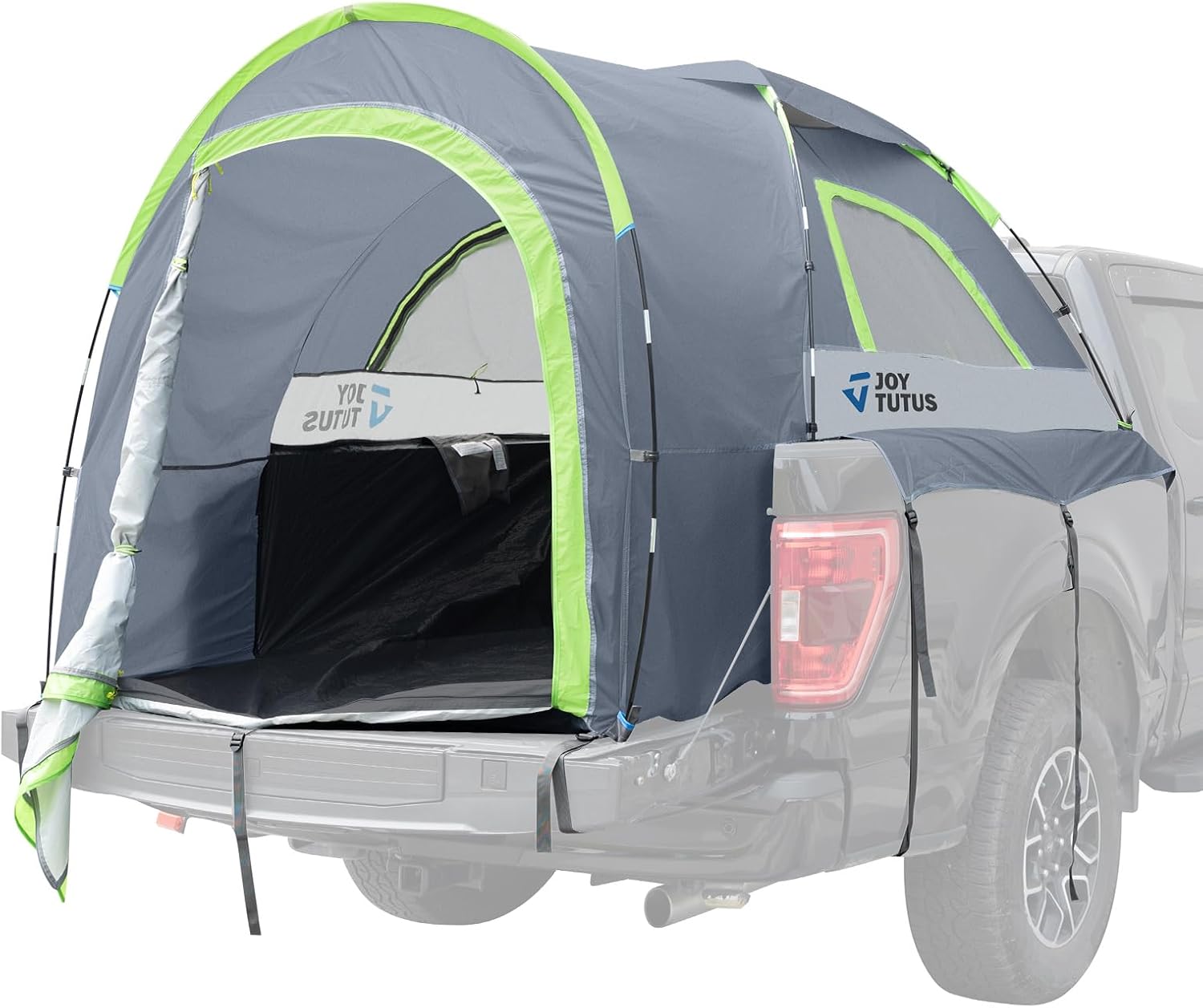 JOYTUTUS Truck Tent with Rainfly 6.5Ft + Truck Bed Air Mattress