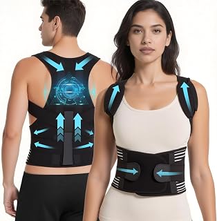 Back Brace Posture Corrector for Women and Men, Shoulder and Back Support Brace, Adjustable Back Straightener Posture Corrector for Pain Relief and Improves Posture (Small)