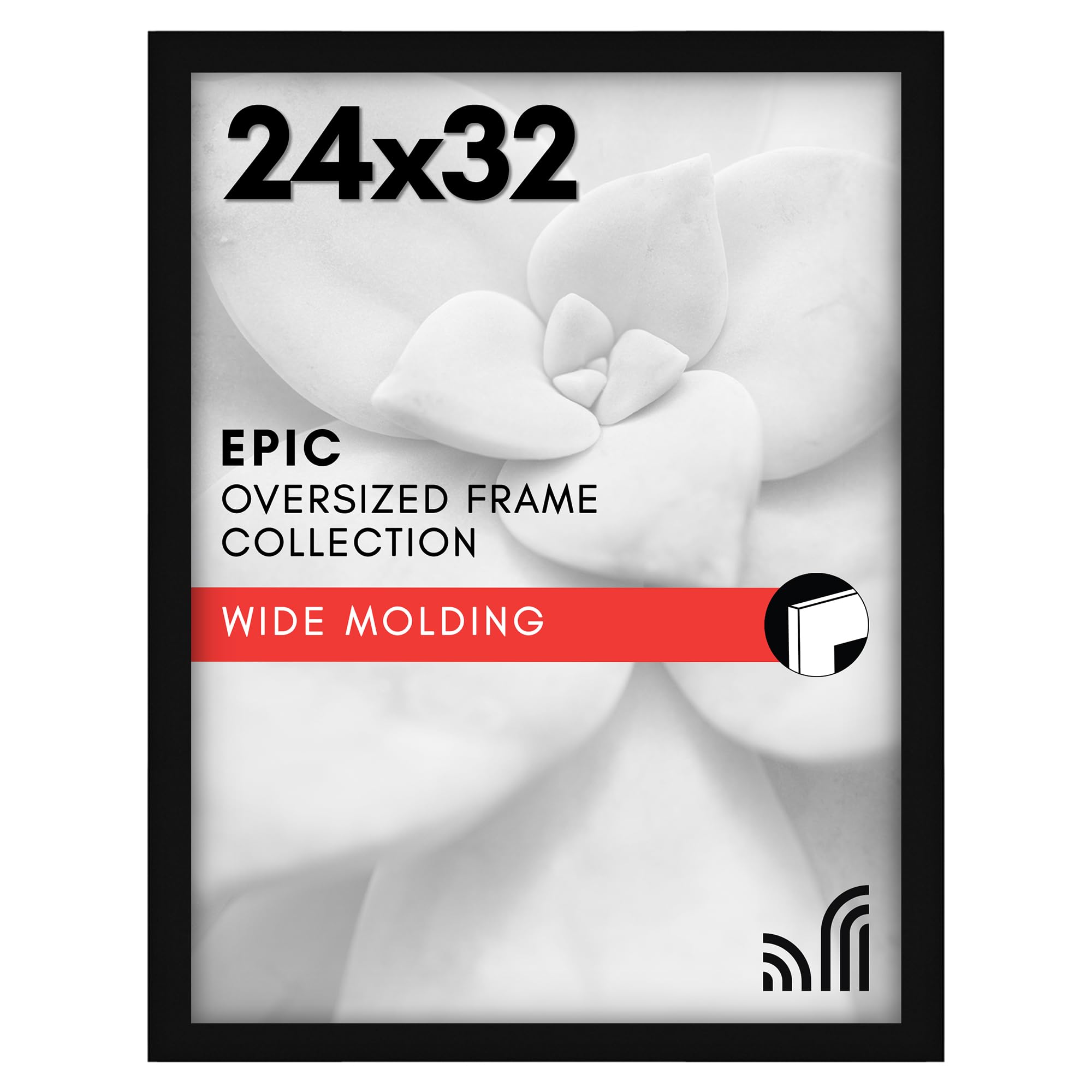 Americanflat 24x32 Black Engineered Wood Frame