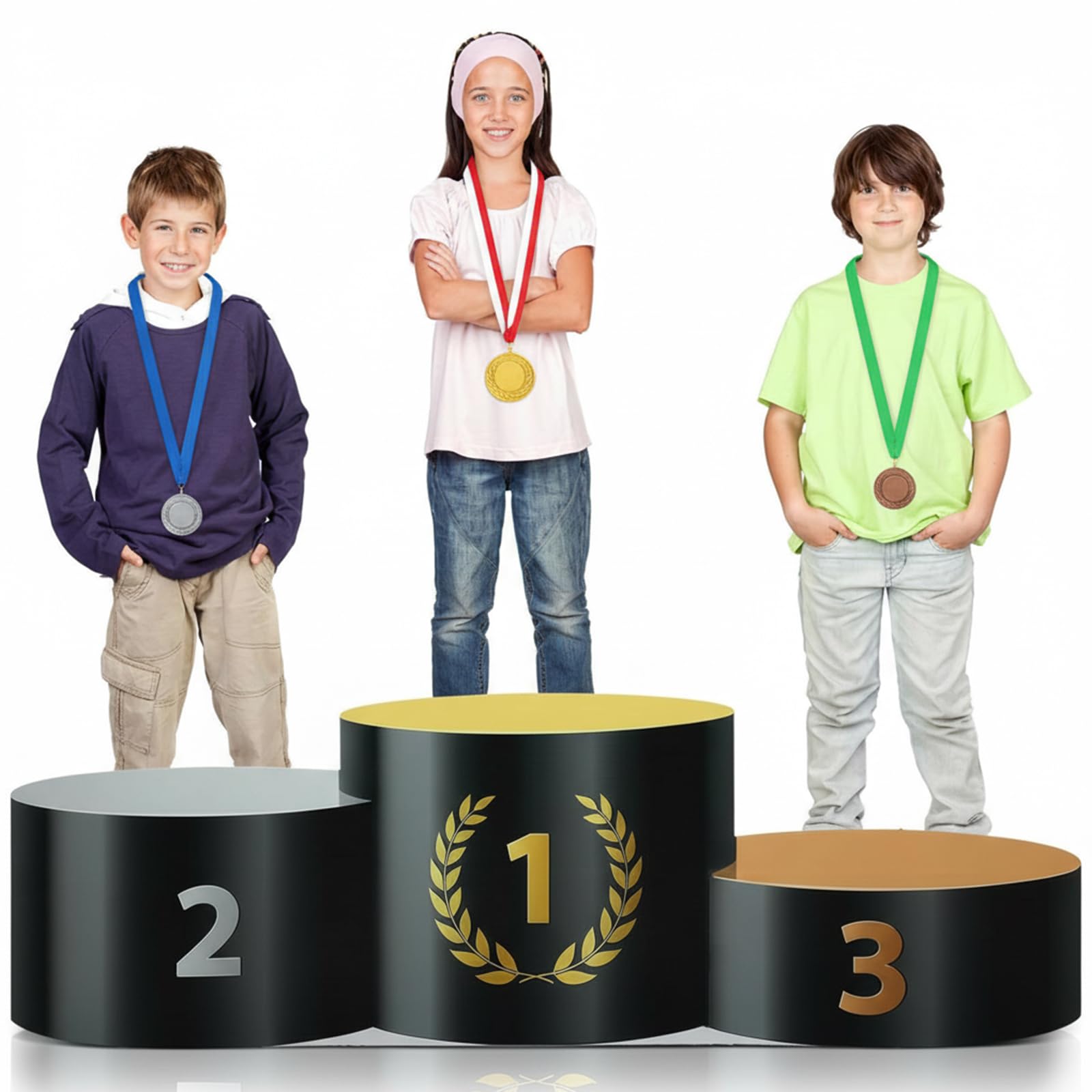 Découpe en carton de sport Threehoney de 1,8m pour podium et remise de prix