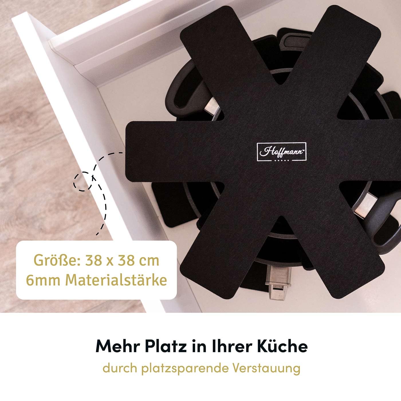 Hoffmann 10-teiliges Kochgeschirr-Pflegeset, Pfannenschoner, Silikonwender, Schöpfkelle, Mikrofasertücher, 200°C Hitzebeständig, Antiverschleiß-Set, Silikon Küchenhelfern