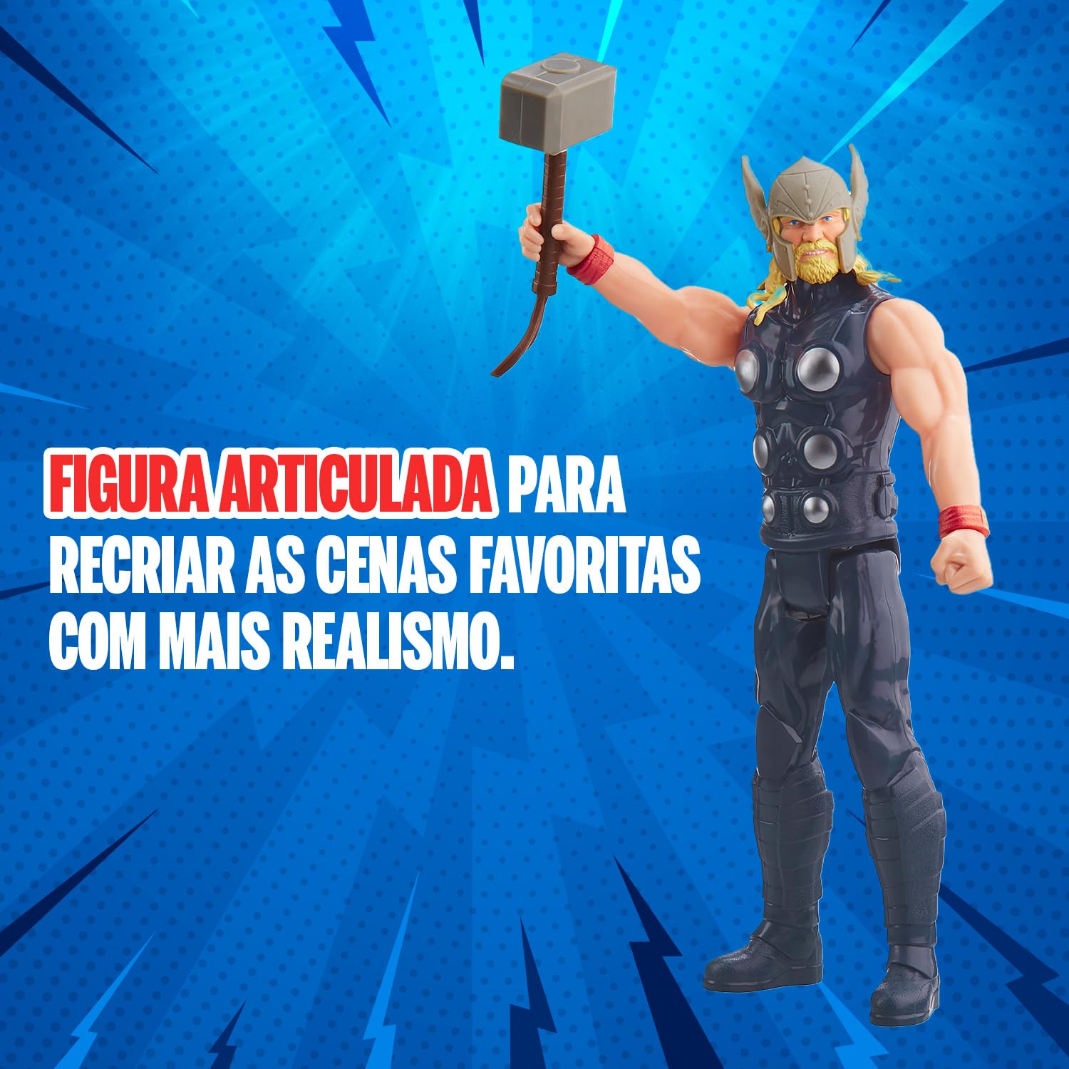 Marvel, Action Figure, Thor, Titan Hero Series - Figura Articulada