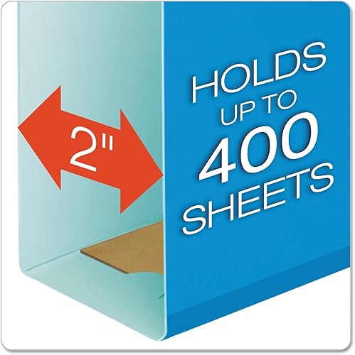 Miniatura 2 de Pendaflex Carpetas colgantes reforzadas con capacidad adicional, tamaño carta, 25 por caja, Azul
