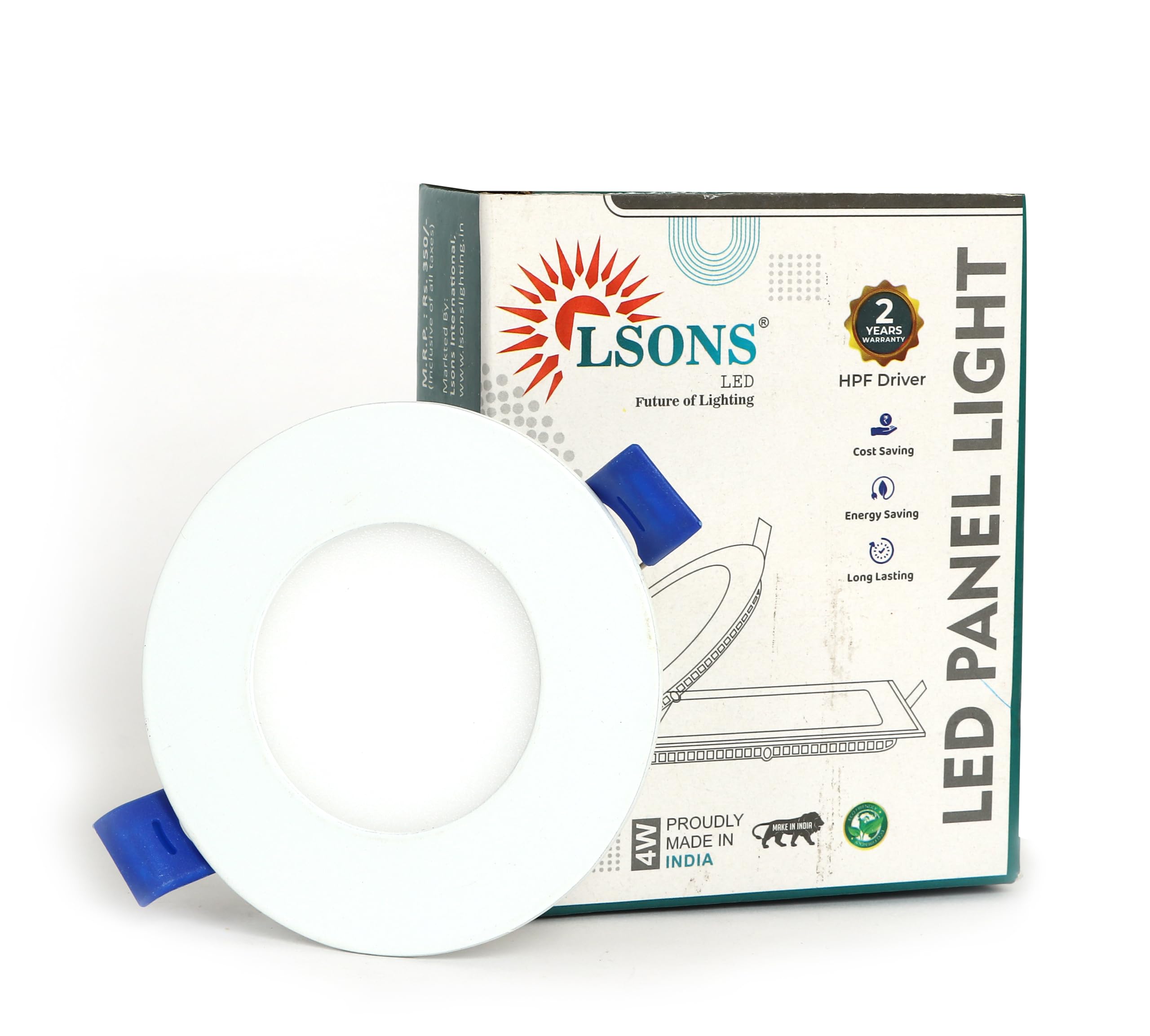 4W LED Panel Light (Round, Slim) | HPF Driver | 100 lm/W | 85–300V Wide Voltage | CRI >80 | Energy Saving Ceiling Panel Light | Cool/Natural/Warm White Options-picture-29