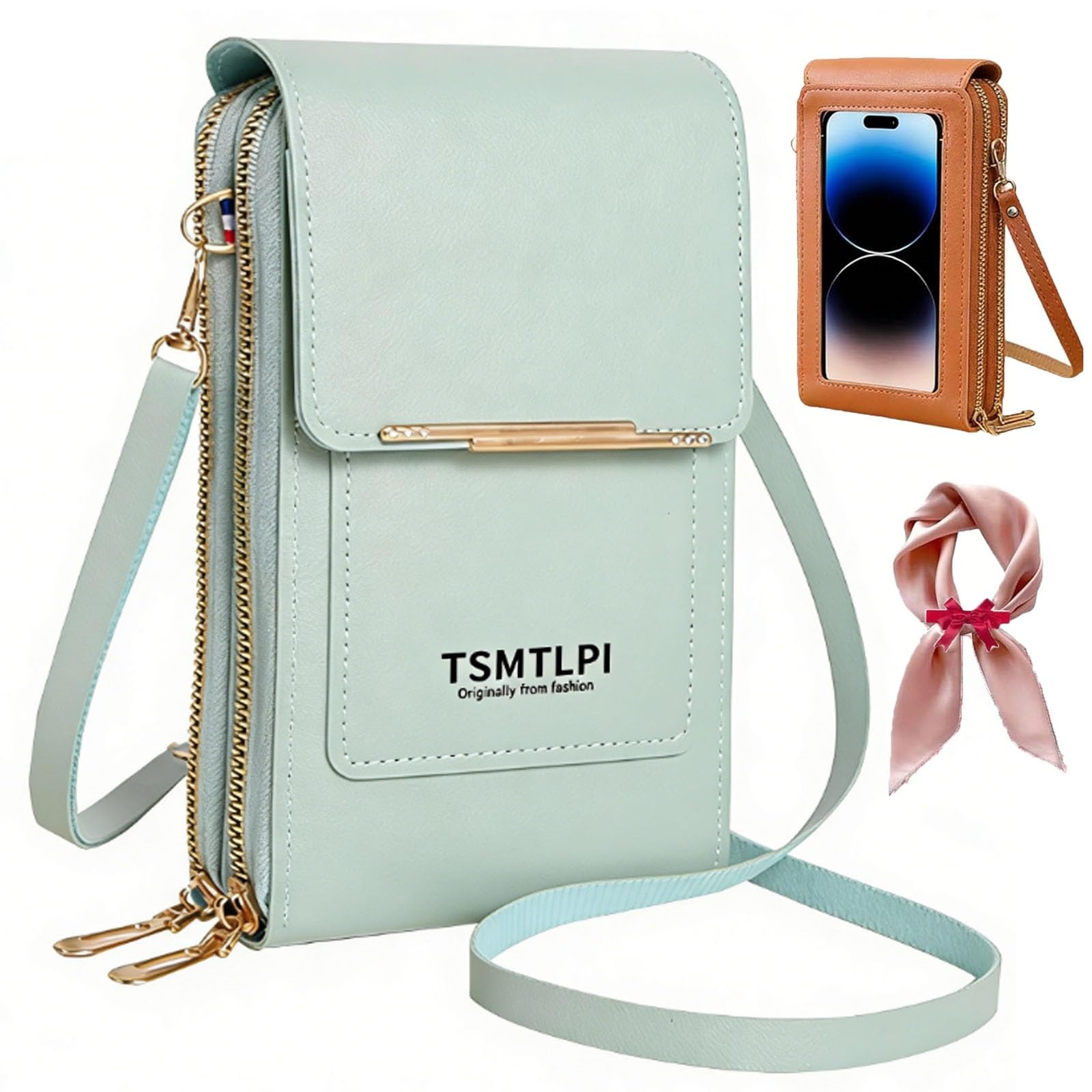 2026 Small Touchscreen Phone Crossbody Bag for Women,Anti-Theft Leather Messenger Bag Rfid Block Mobile Phone Purse — view 14