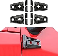Vista 19 de 4 cubiertas protectoras de bisagra de puerta para Jeep Wrangler JK 2007-2018 de 2 puertas (negro)