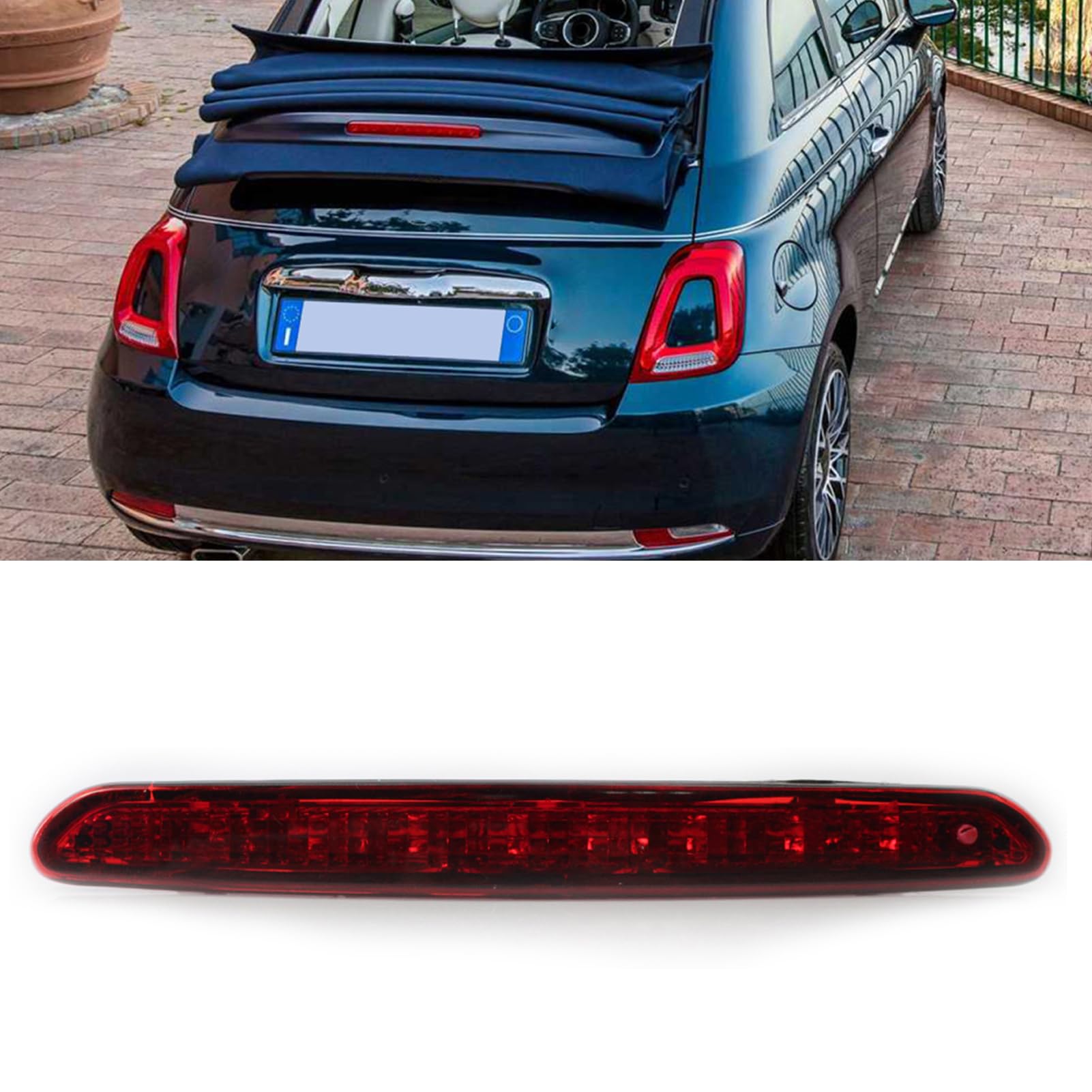 Terza Luce Stop Posteriore a LED, Sostituzione Lampada Stop Impermeabile per Grande Punto Evo 05 18, 51974522, 51722247, con Terza Luce a Montaggio Alto Migliore