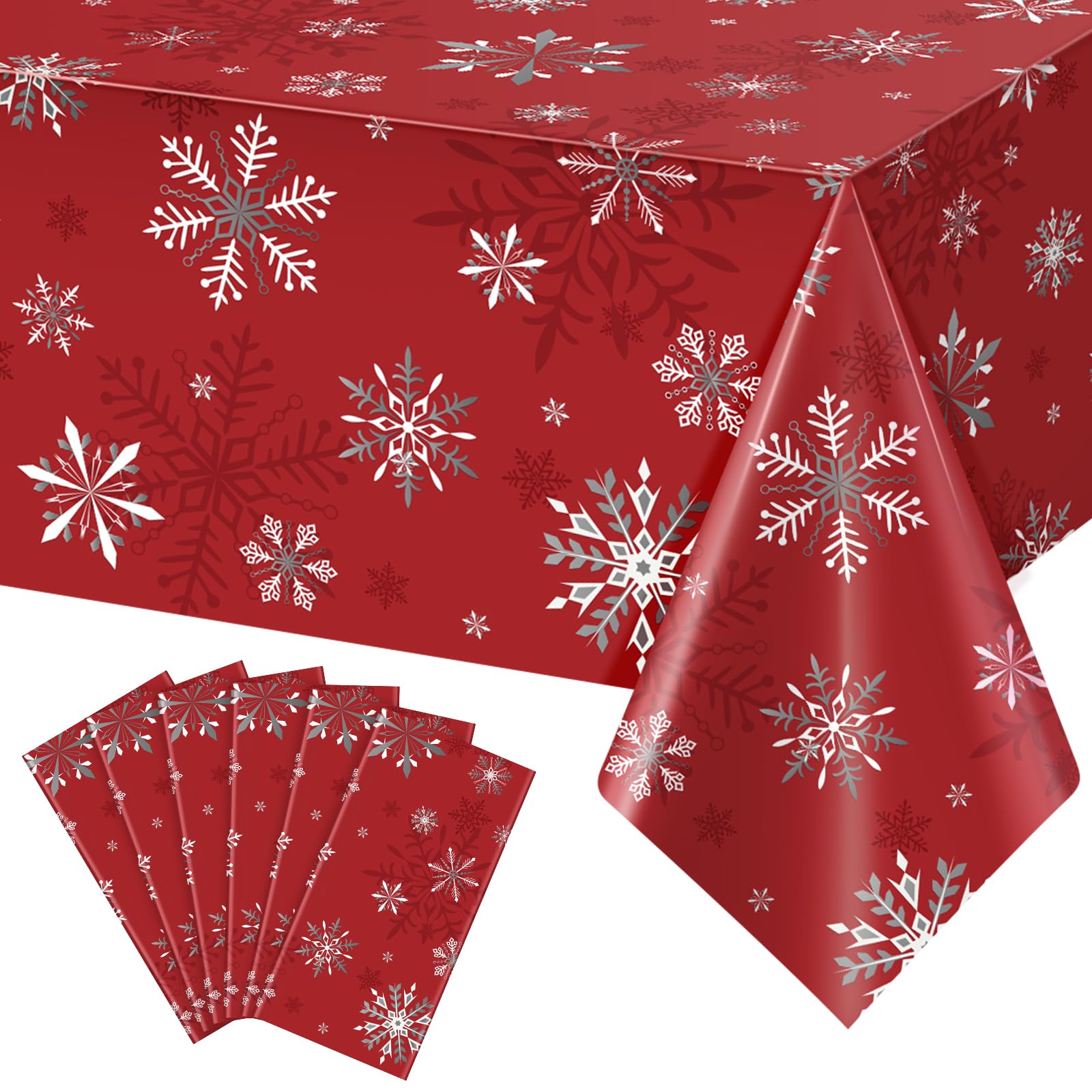 Snowflake Tablecloths - 3 Pack for Parties -15