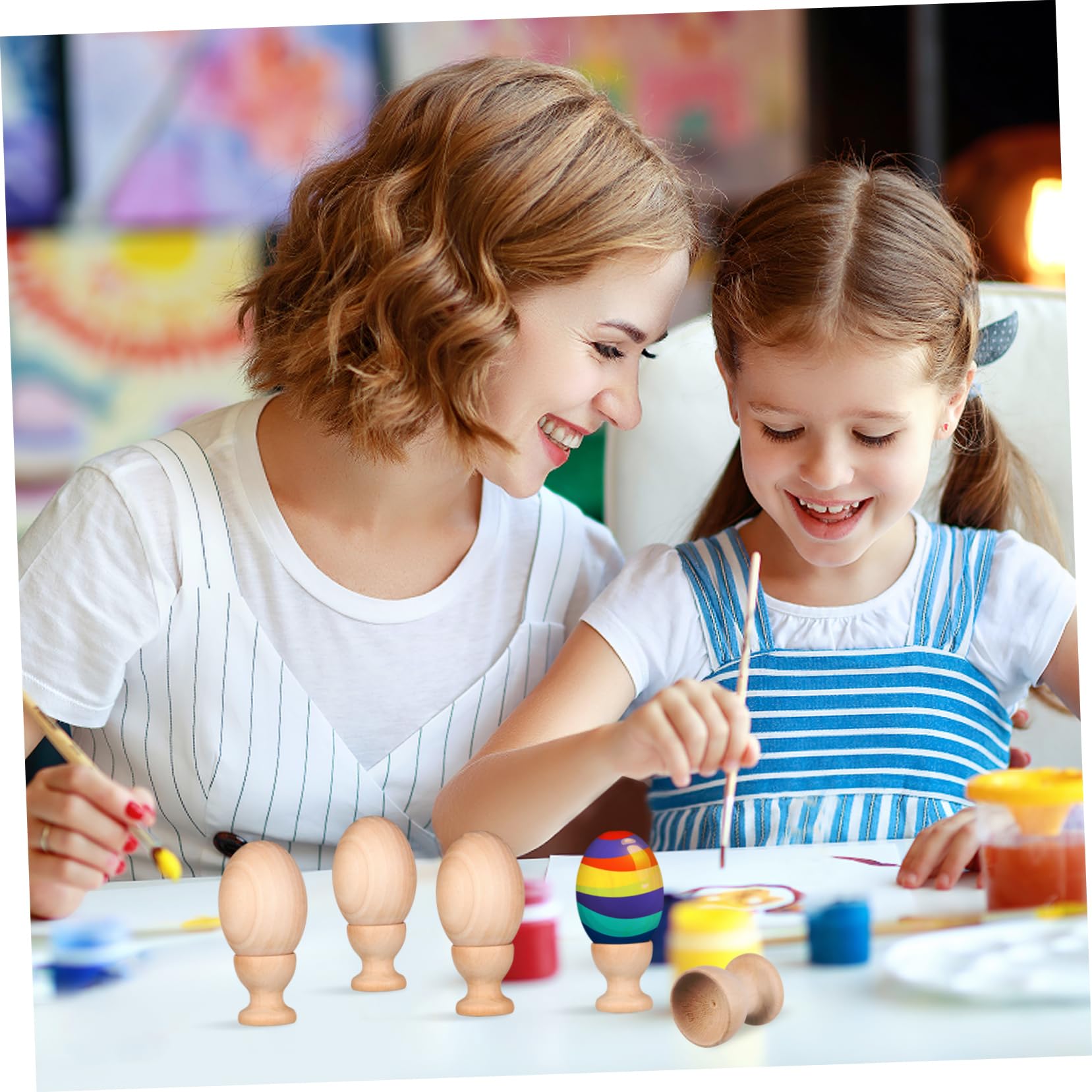 Toyvian 24pezzi Non Trattate Per Decorazione Portauova Per Attività Creative e Decorazioni
