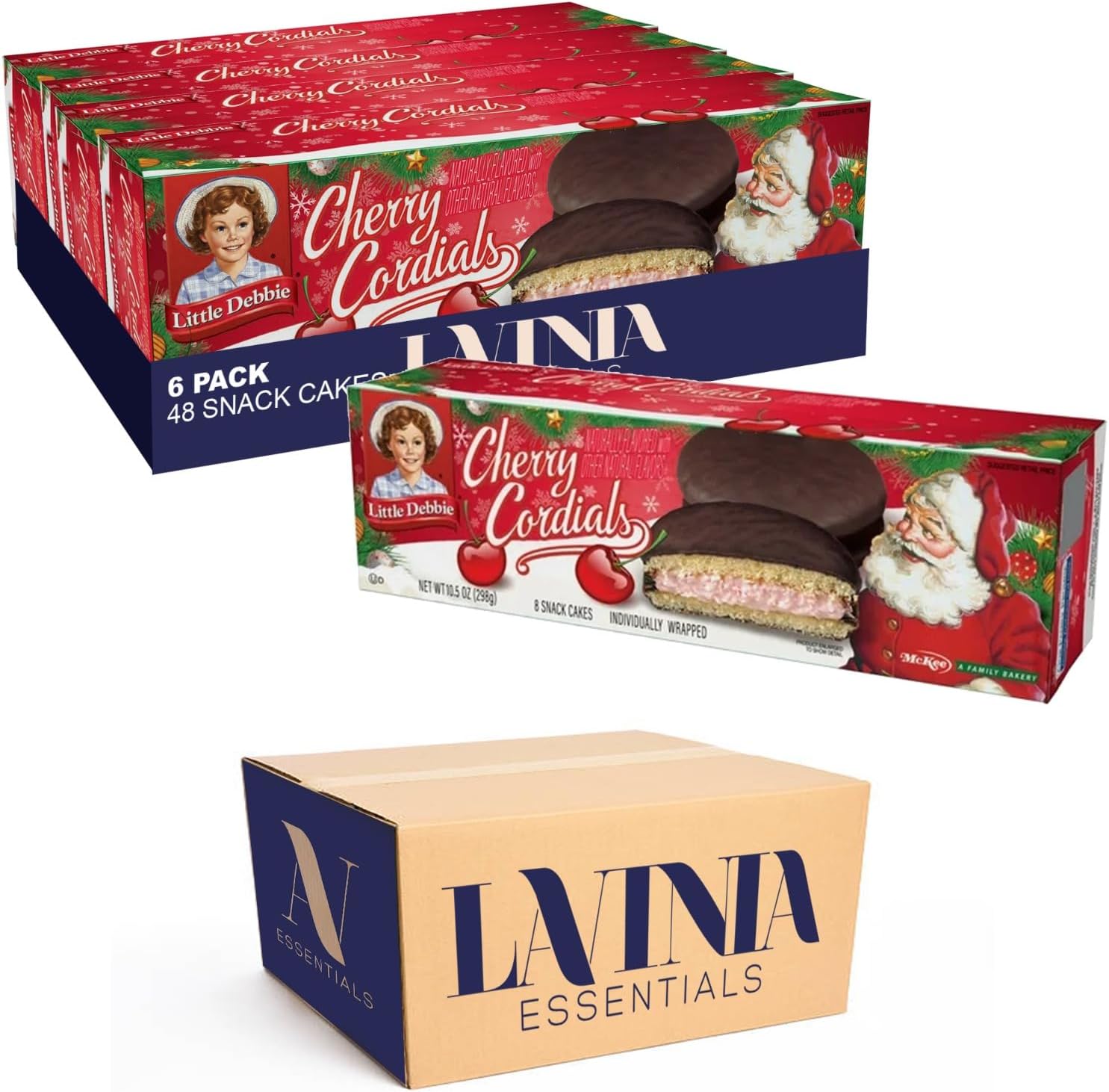 Little Debbie Pack of 610.5 oz Cherry Cordials Snack Cake