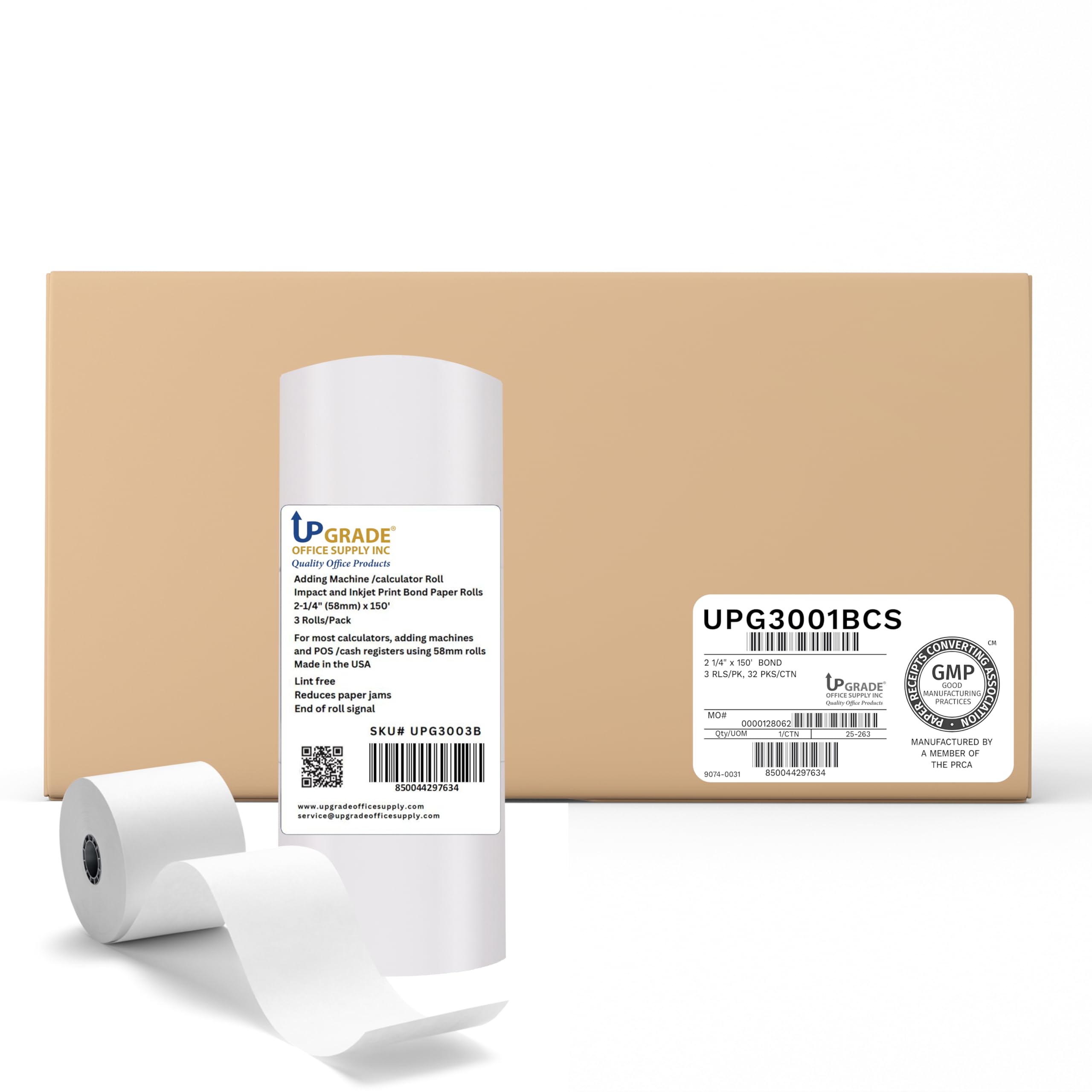 Snapklik.com : Upgrade Office Supply UPG3003BCS Adding Machine Tape