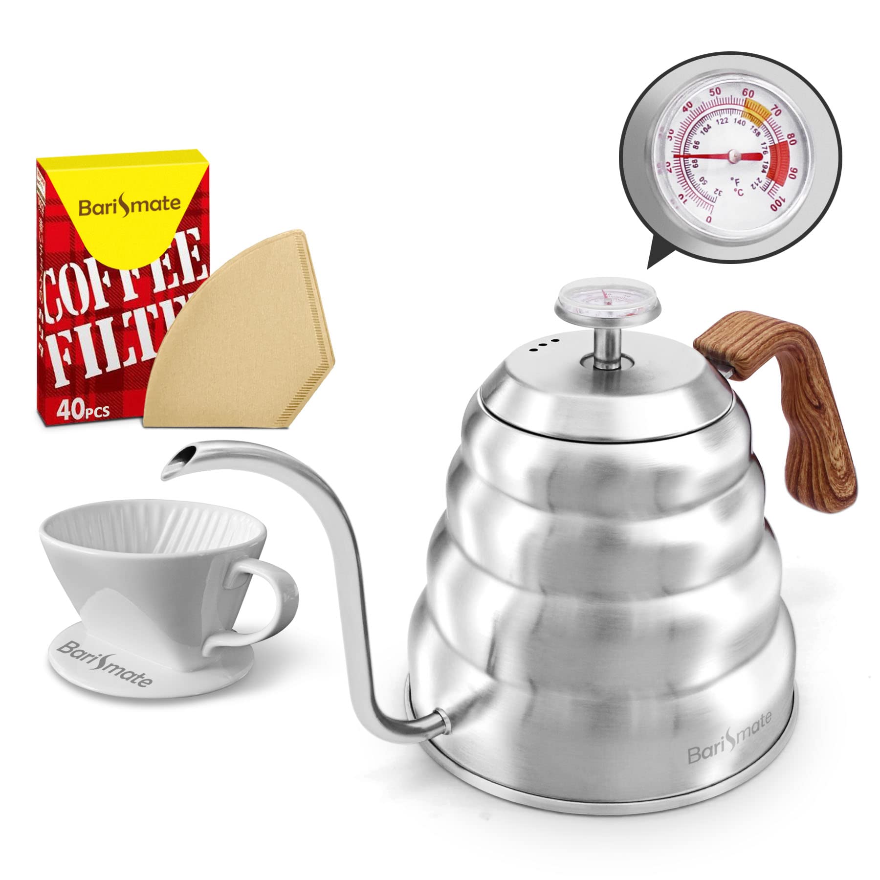 Buy Barismate Gooseneck Kettle Pour Over Kettle Coffee Maker Water Tea Kettle With Thermometer