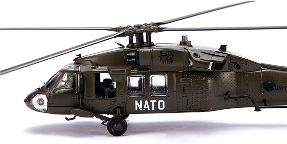 NUOTIE 1/72 U.S. Navy UH-60 Black Hawk General Attack Helicopter Model