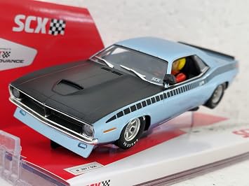 SCX U10439X300 بليموث ترانس آم AAR CUDA 1970 132 فتحة سيارة باهاما الأزرق