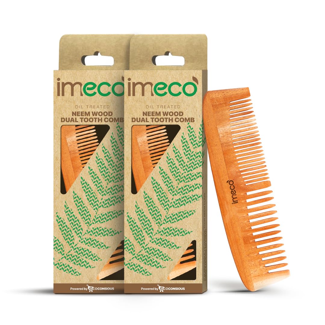 IMECO Bamboo Paddle Brush - Detangle & Massage Hair -10